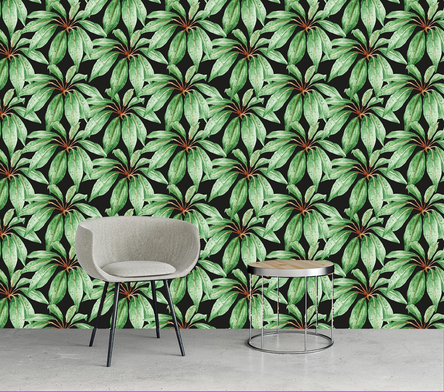 queence Papier peint vinyle »Robbie« Motif | botanique | floral | imprimé | naturellement | à motifs 90x250cm, selbstklebend, kinderleichte Anbringung, , Sticker