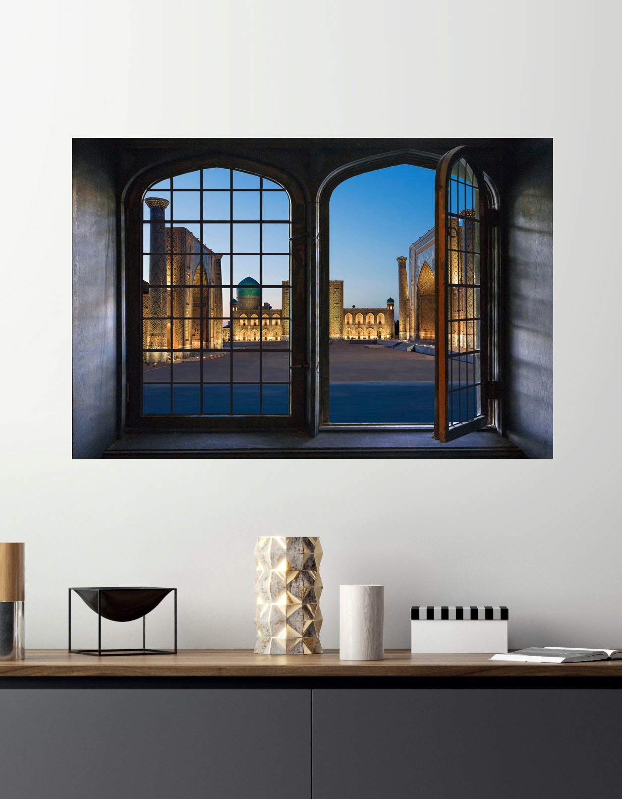 queence Wandsticker »Touch of India« Wandsticker, Wandbild, selbstklebend, 3D, Fenster