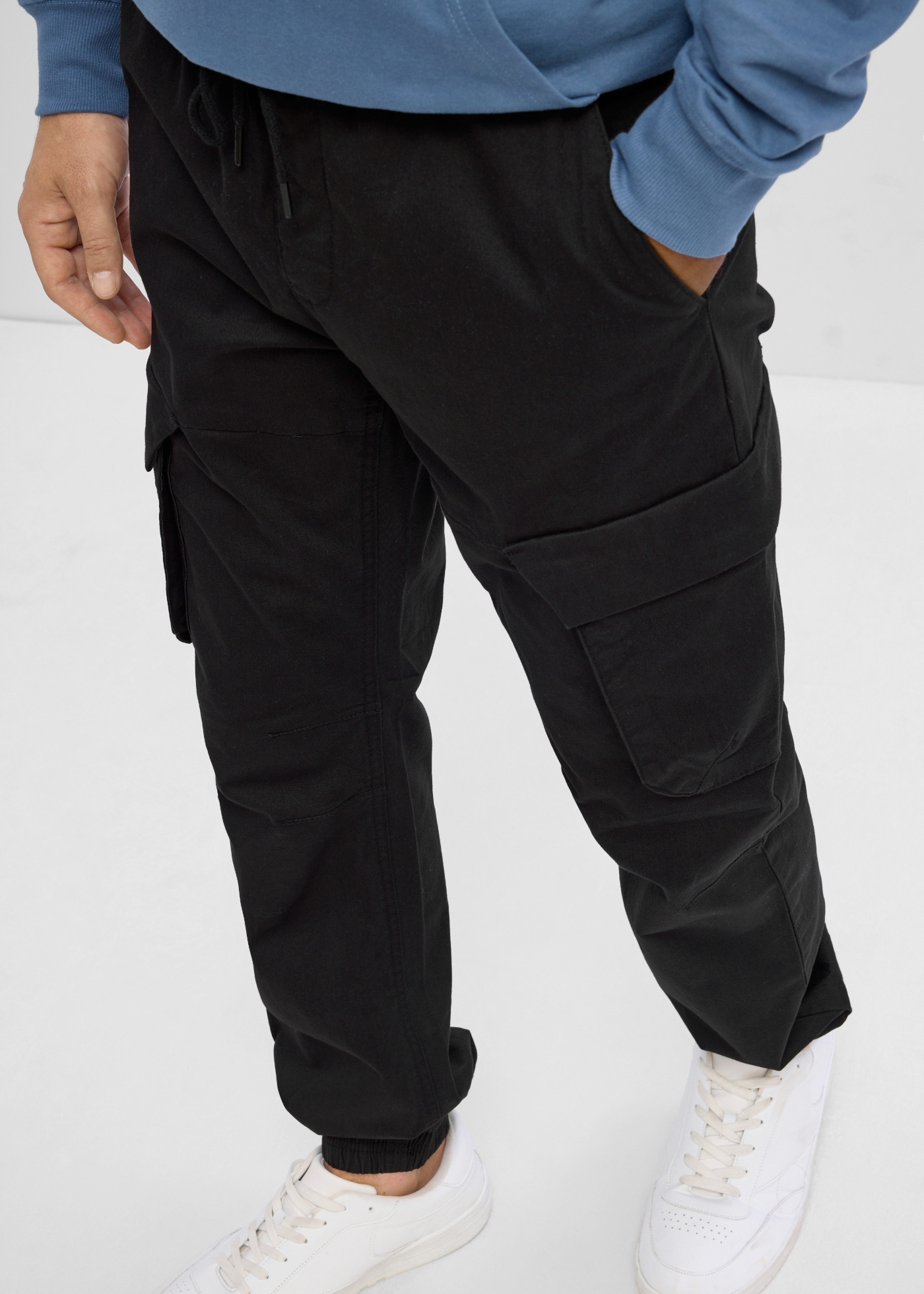 bonprix Cargohose  mit Komfort-Bund, in Schlupfform, aus Baumwolle und Elasthan