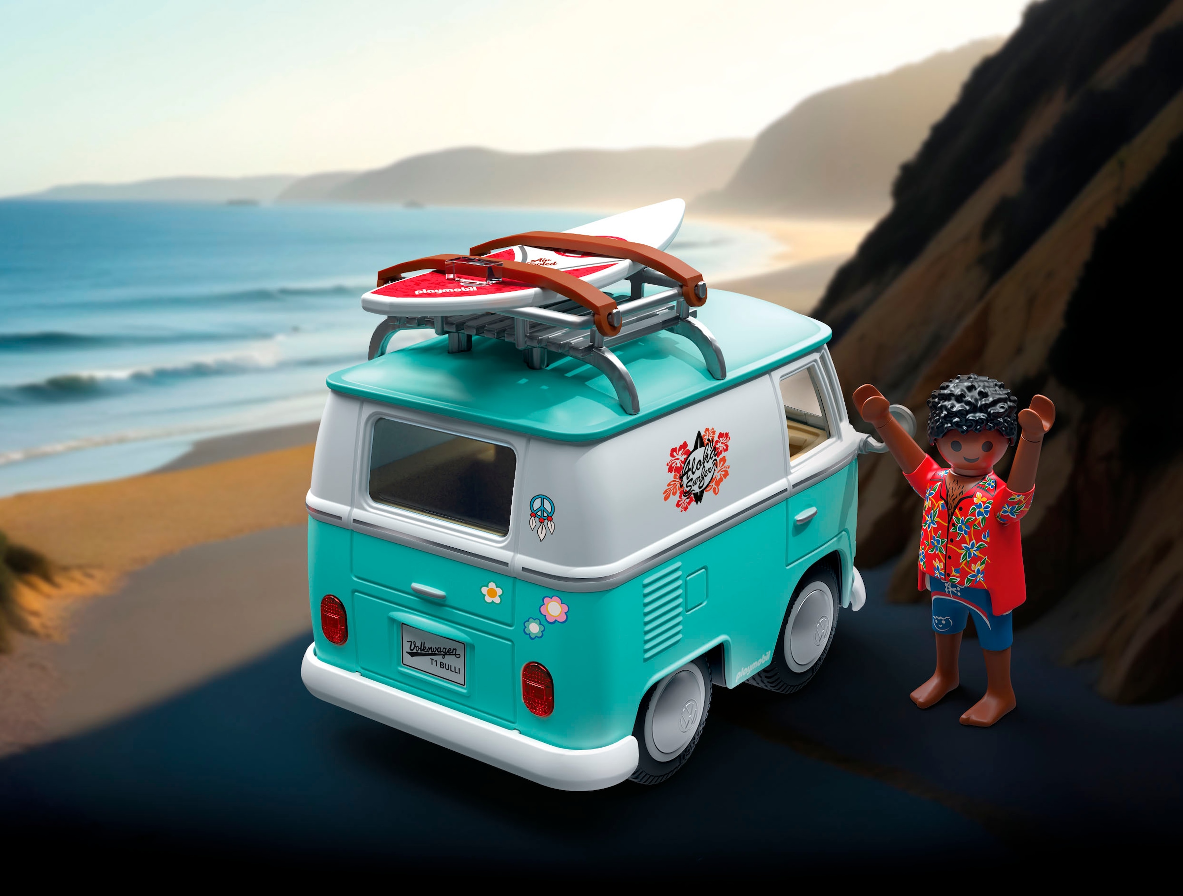 Playmobil® Konstruktions-Spielset »PLAYMOBIL X Volkswagen T1 Camper (71857), Cars« Made in Europe