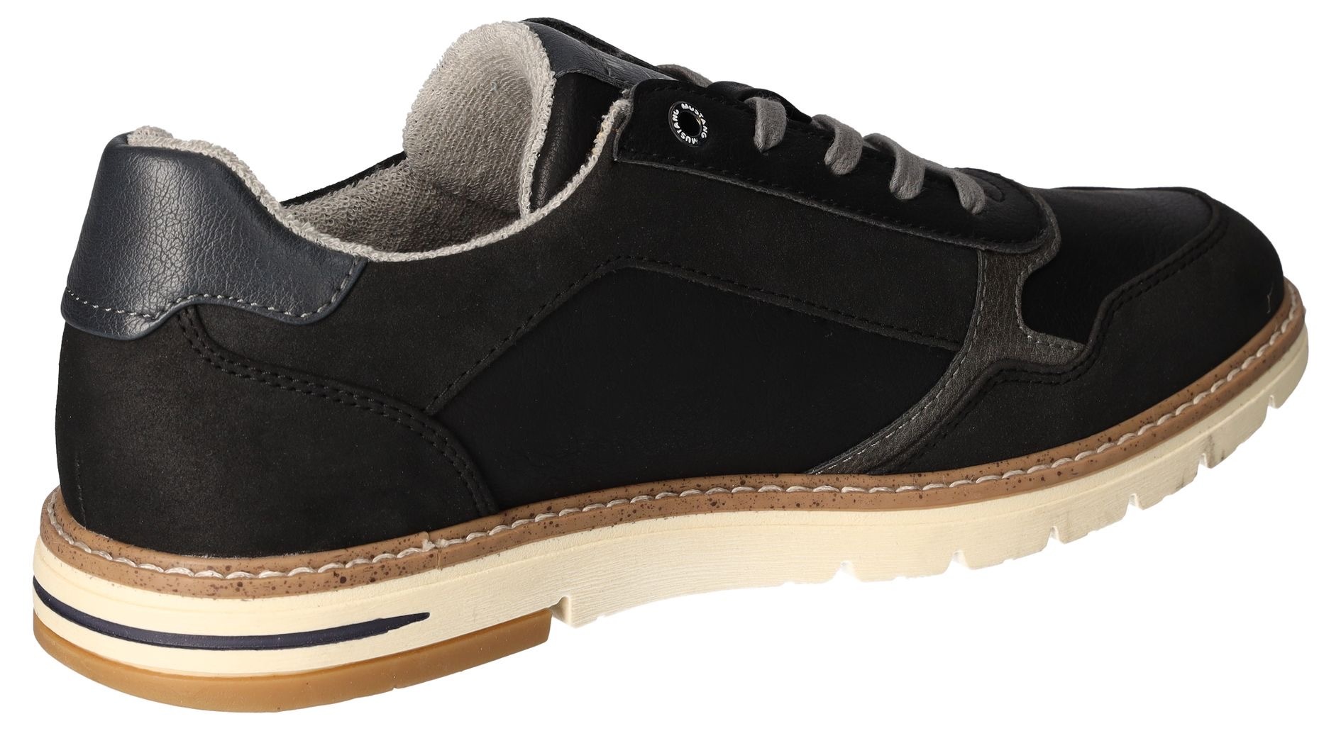 Mustang Shoes Schnürschuh, mit Reissverschluss, Freizeitschuh, Halbschuh, Schnürschuh
