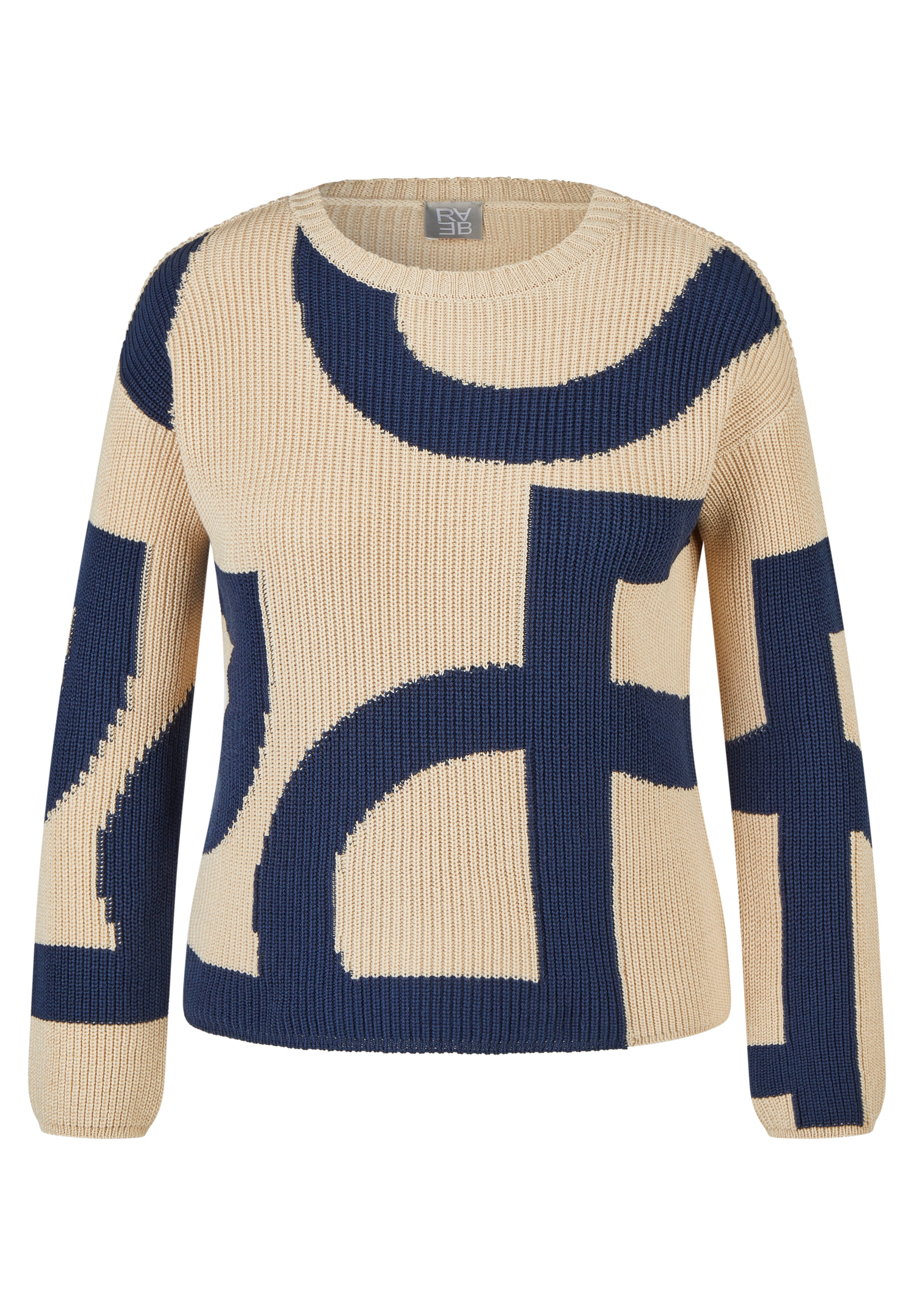 Rabe Pull en tricot avec motif graphique