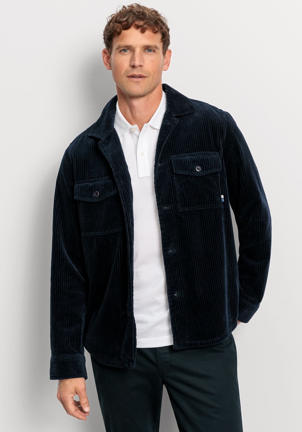 Image of OLYMP Langarmhemd "Casual" aus weichem Cord
