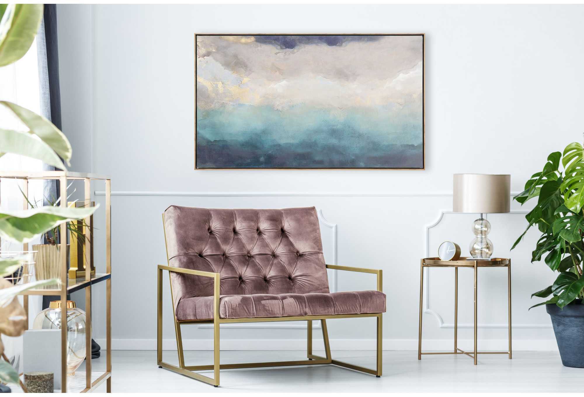 Image of Reinders Leinwandbild "Abstrakt Blau - Leinwandbild"