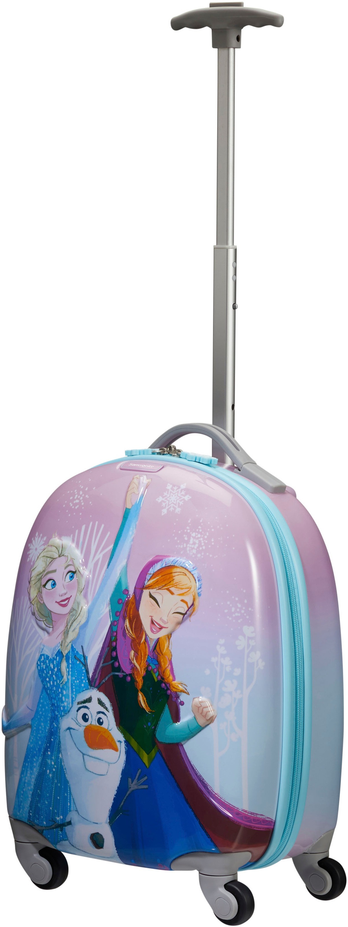 Samsonite Kinderkoffer »Disney Ultimate 2.0, 46 cm, Frozen«, 4 Rollen, Kinderreisekoffer Kindertrolley Handgepäck Hartschalenkoffer