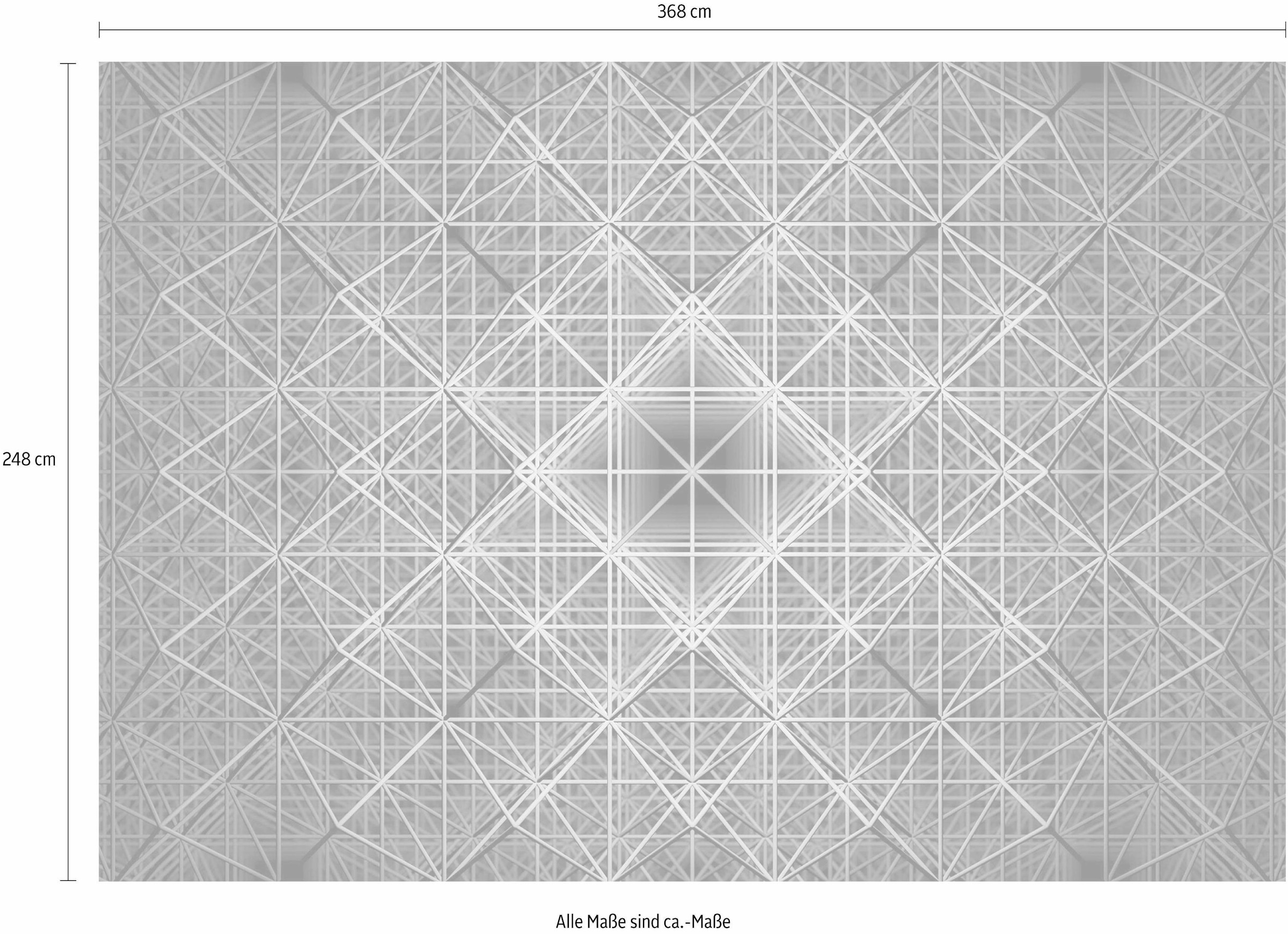 Komar Vliestapete »Vlies - Matrix - Grösse 368 x 248 cm«, bedruckt, Wohnzimmer, Schlafzimmer