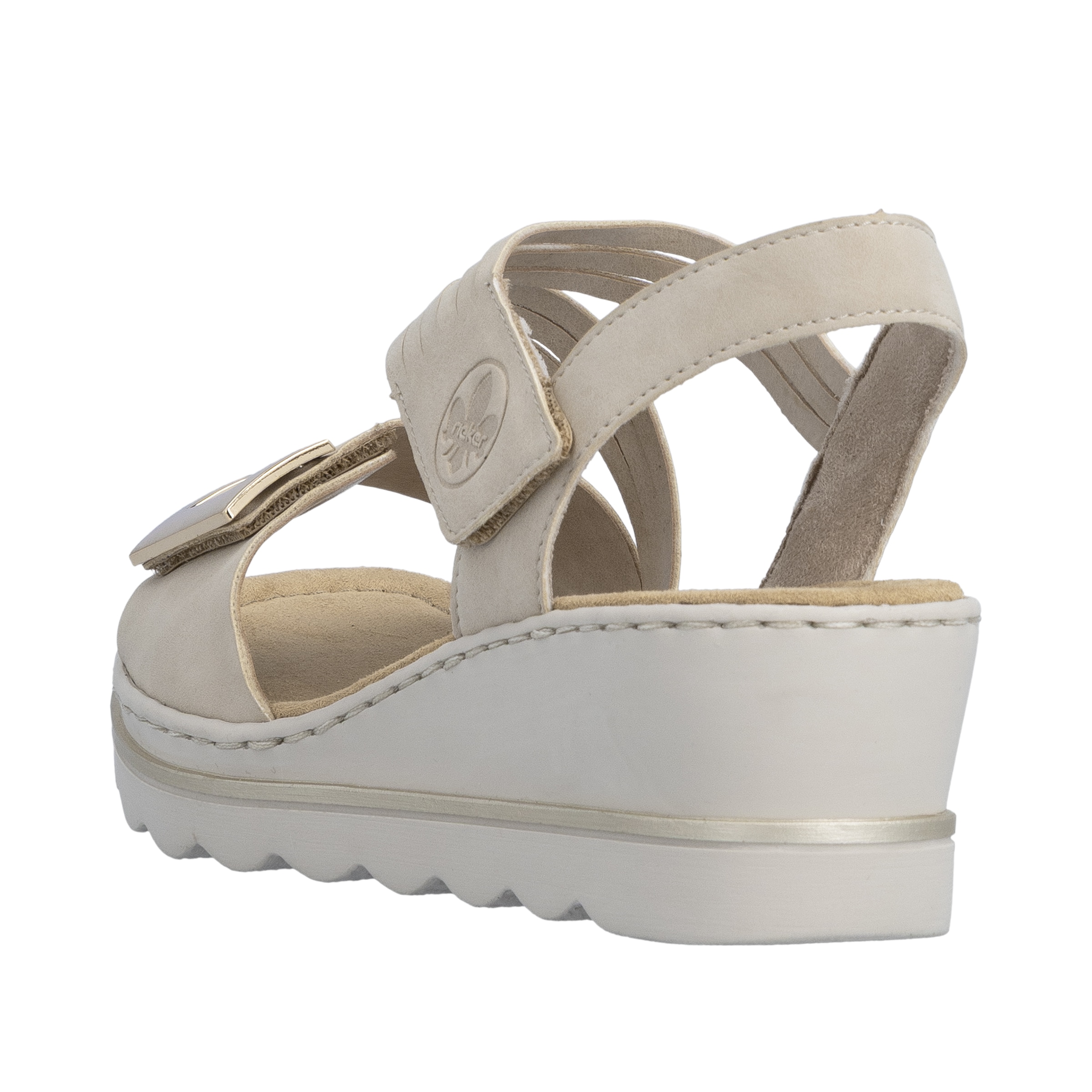 Rieker  Chaussure à scratch, chaussure d'été, chaussure de vacances avec brides asymétriques