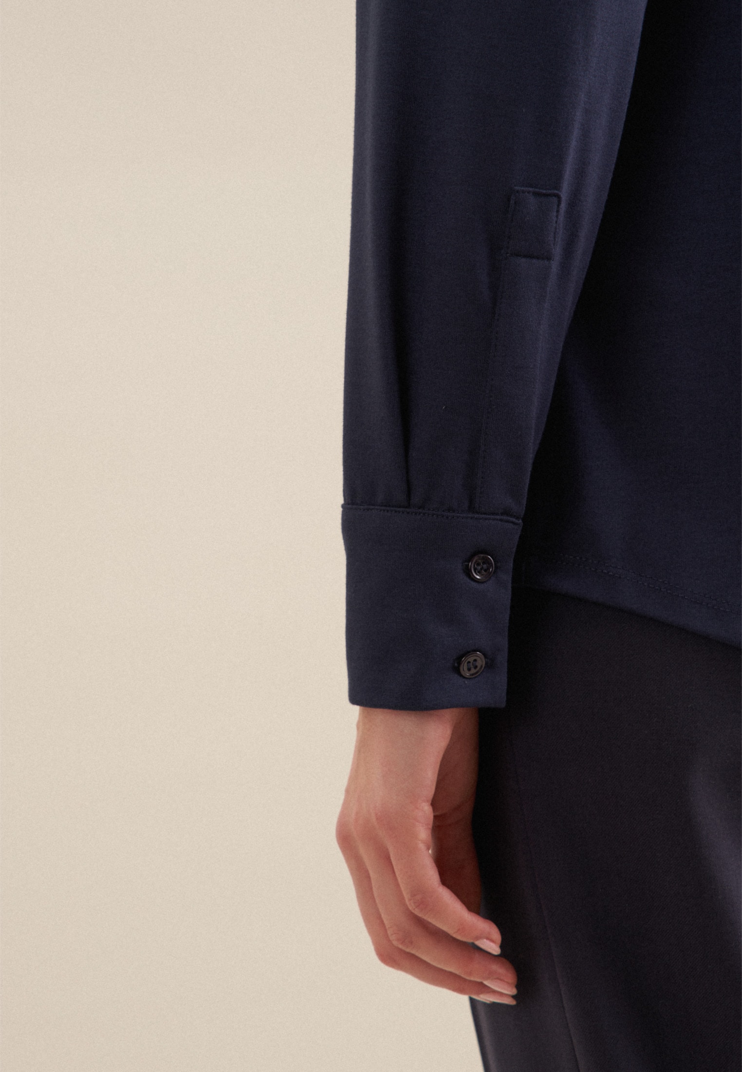 seidensticker Blouse chemise »Schwarze Rose« 1/1 Kragen Uni