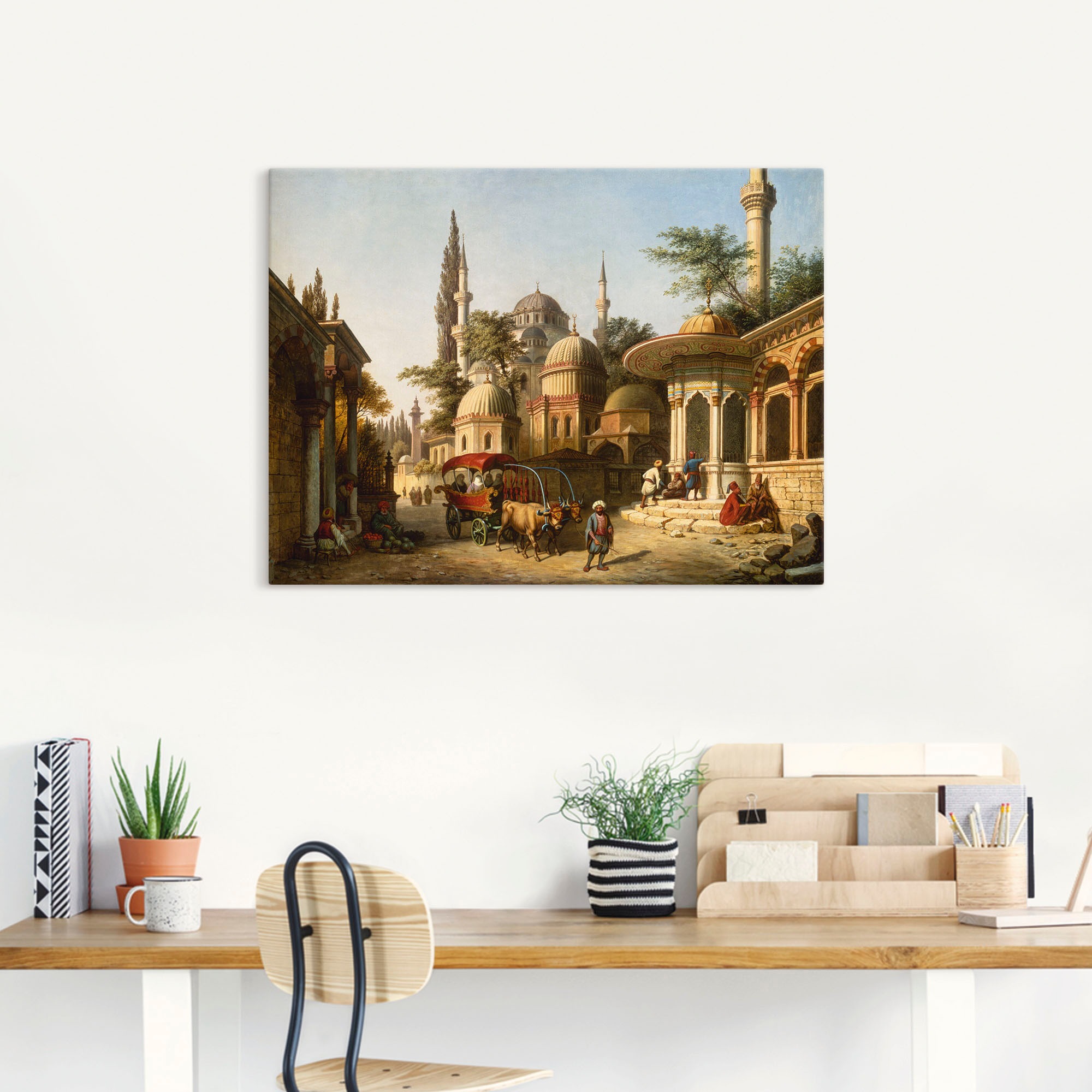 Artland Wandbild »Ansicht einer Moschee in Istanbul«, Gebäude, (1 St.), als Alubild, Outdoorbild, Leinwandbild, Poster in verschied. Grössen
