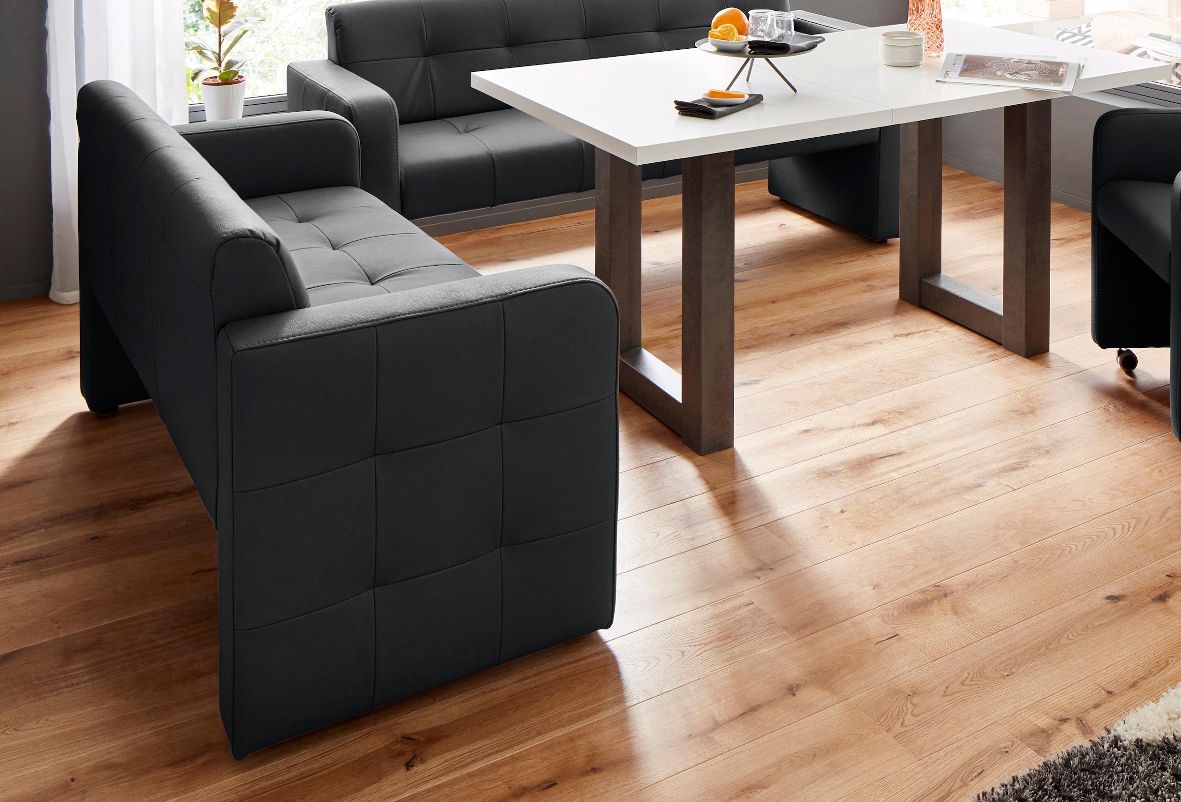 exxpo - sofa fashion Polsterbank »Barista Küchensofa, Sitzhöhe 49cm, kompakte Stellmasse«, Frei im Raum stellbar