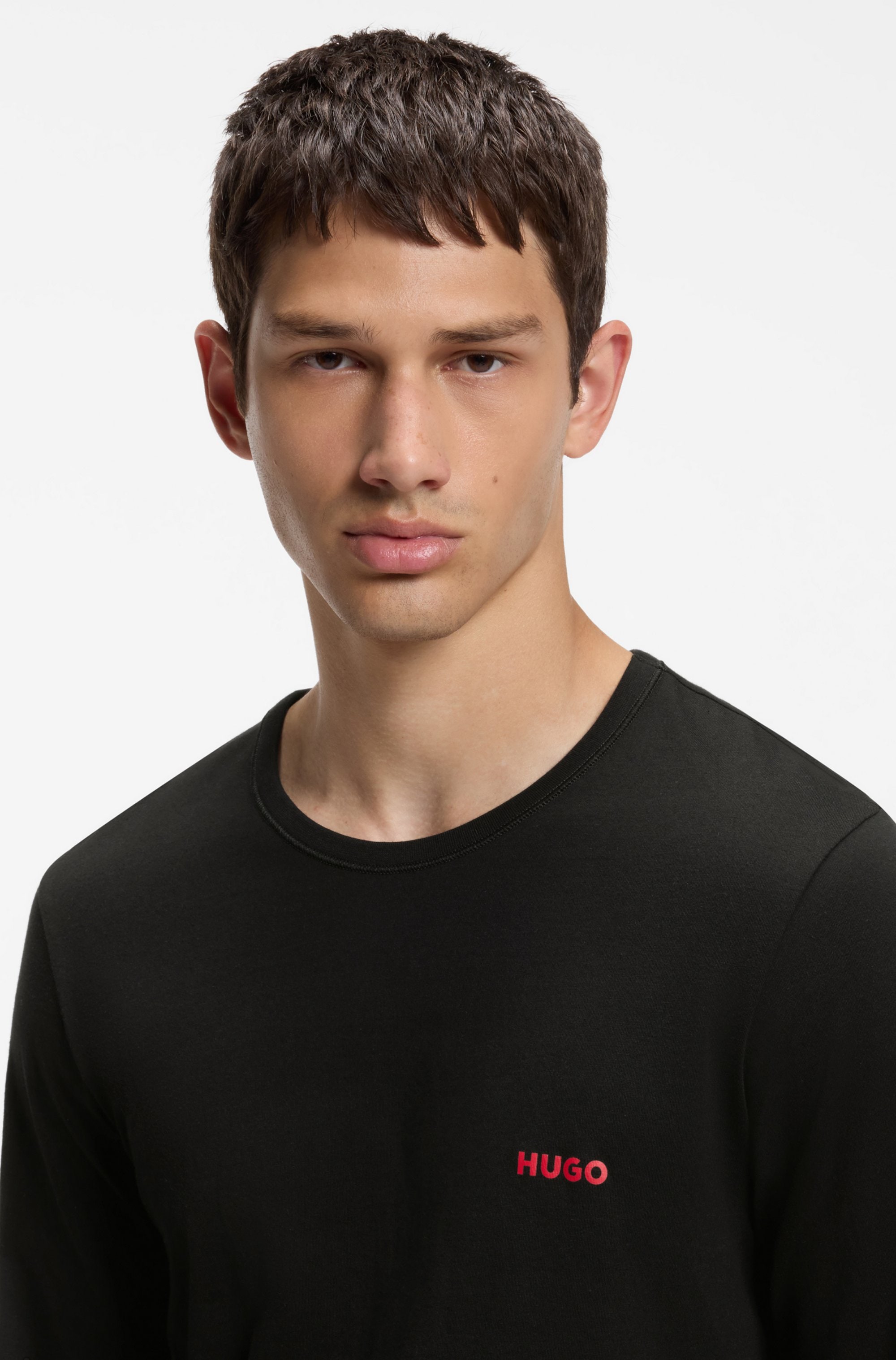 HUGO Underwear T-shirt à manches longues »LS-SHIRT RN TRIPLET« Ensemble, 