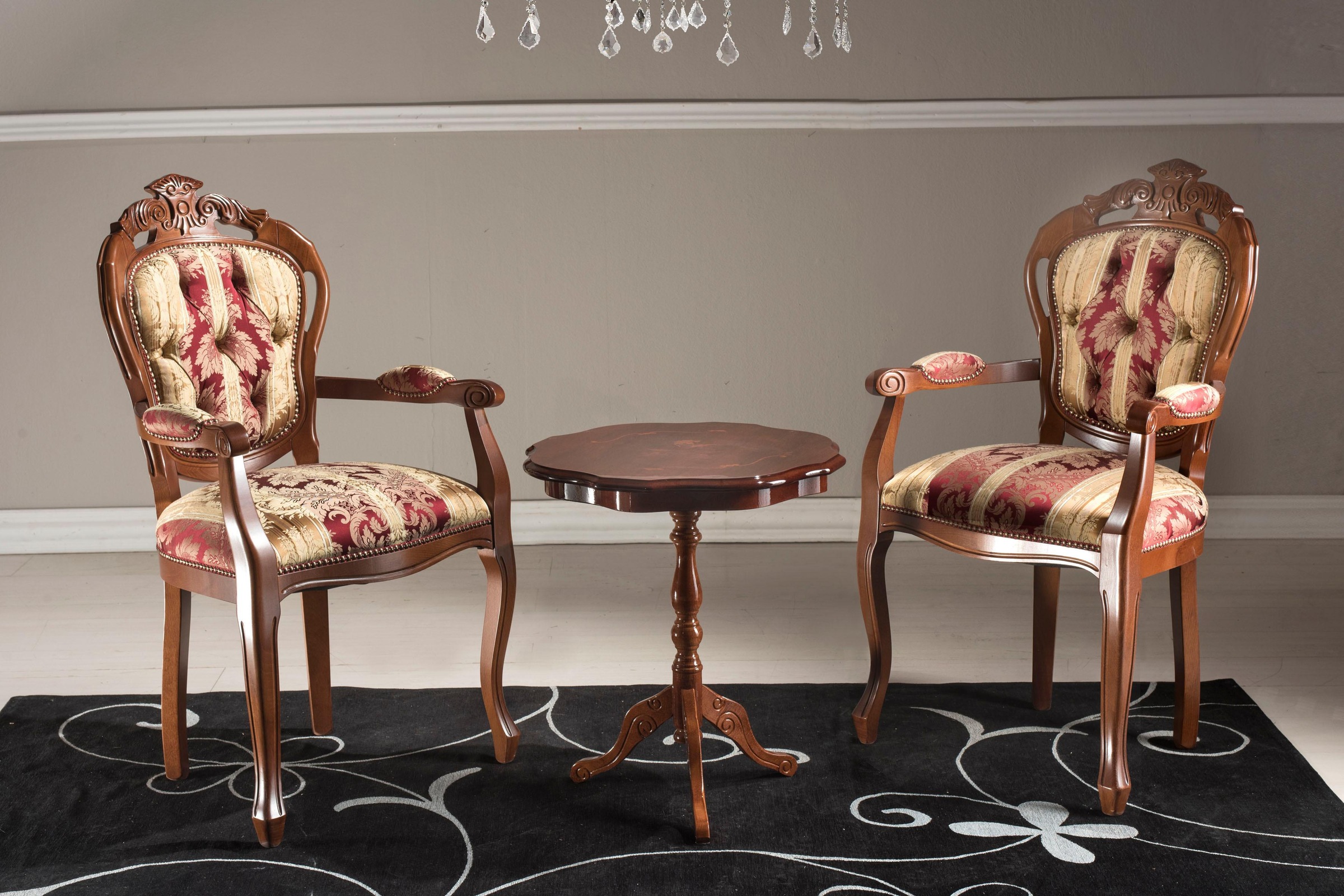 Image of DELAVITA Polsterstuhl »VENEZIANA 921/B«, Webstoff, mit Armlehnen, 1 Stück bei Ackermann Versand Schweiz