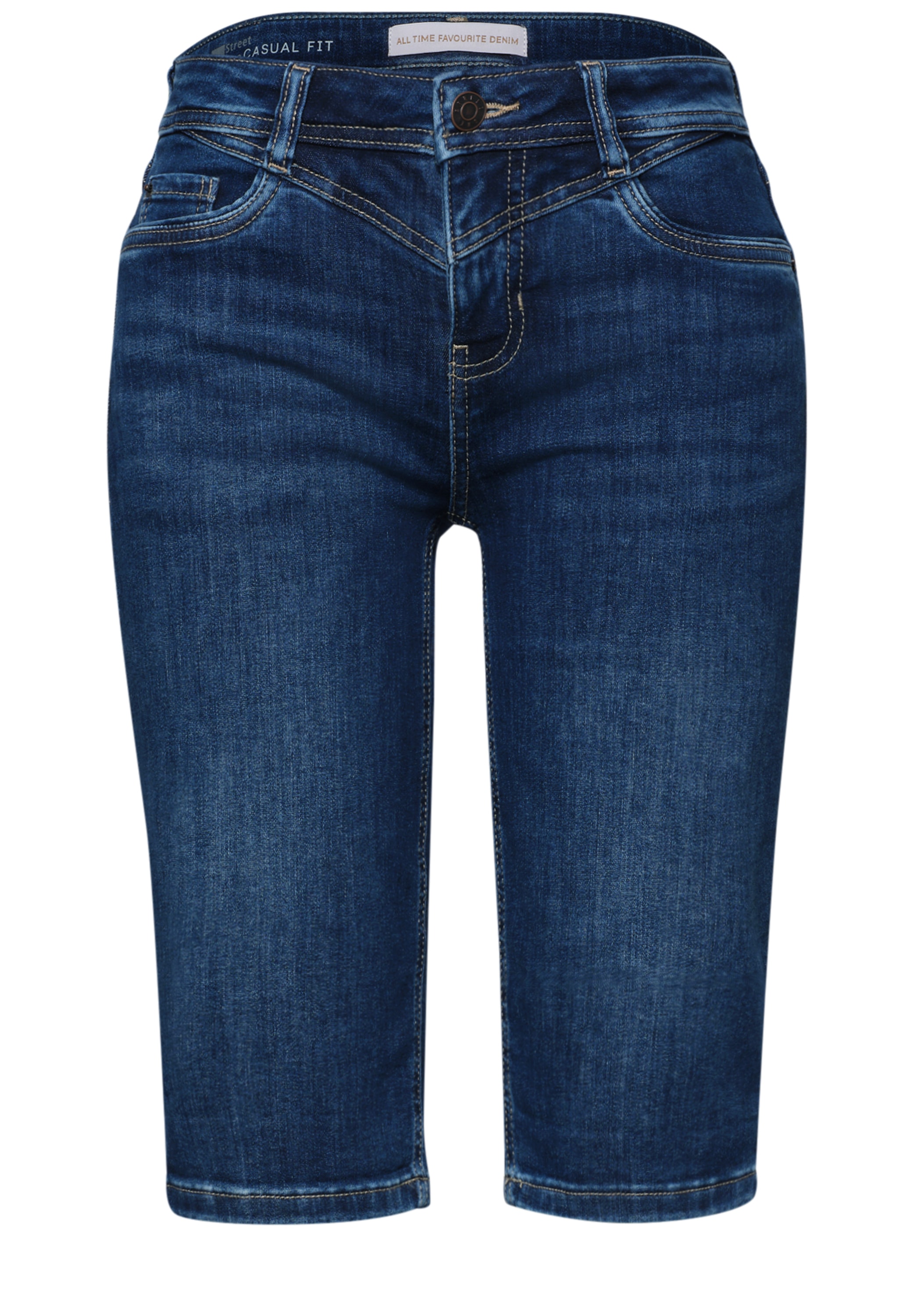 STREET ONE Bermuda »Style Jane«  Bermuda jean slim avec revers