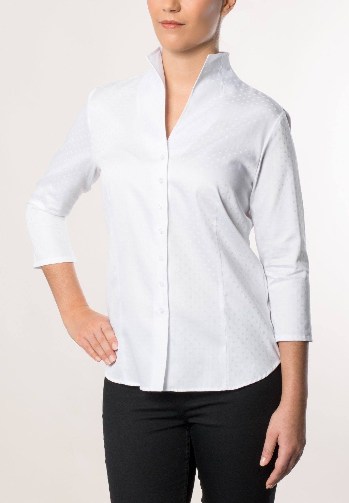 3/4-Arm Bluse »COMFORT FIT unifarben«