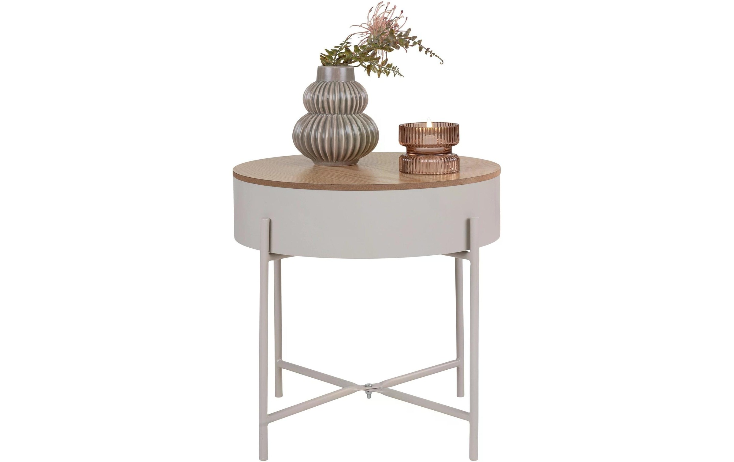 House Nordic Beistelltisch »Beistelltisch Sisco Beige/Hellgrau«
