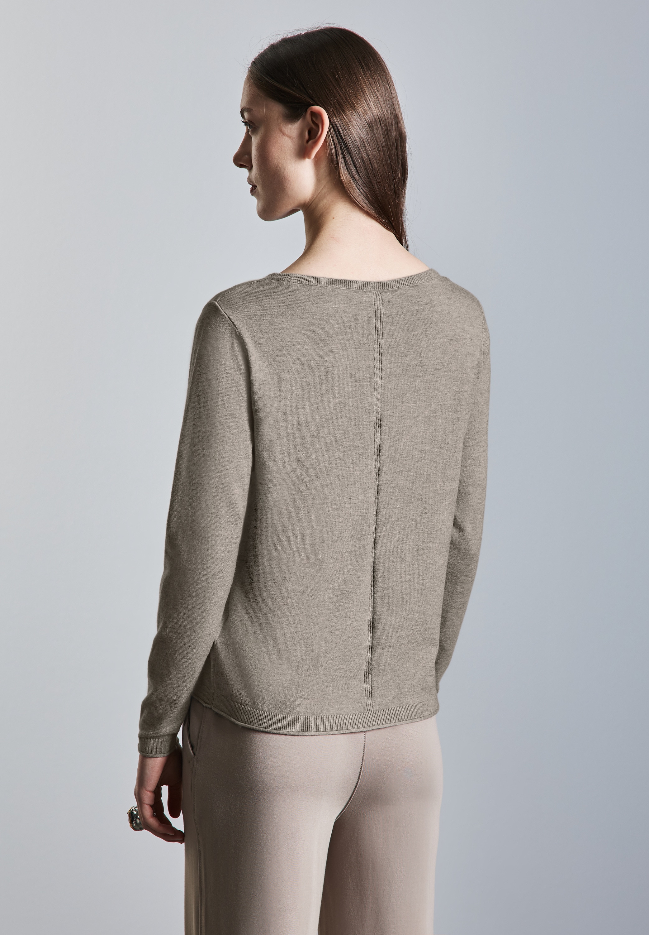 STREET ONE Strickpullover, mit U-Boot Ausschnitt