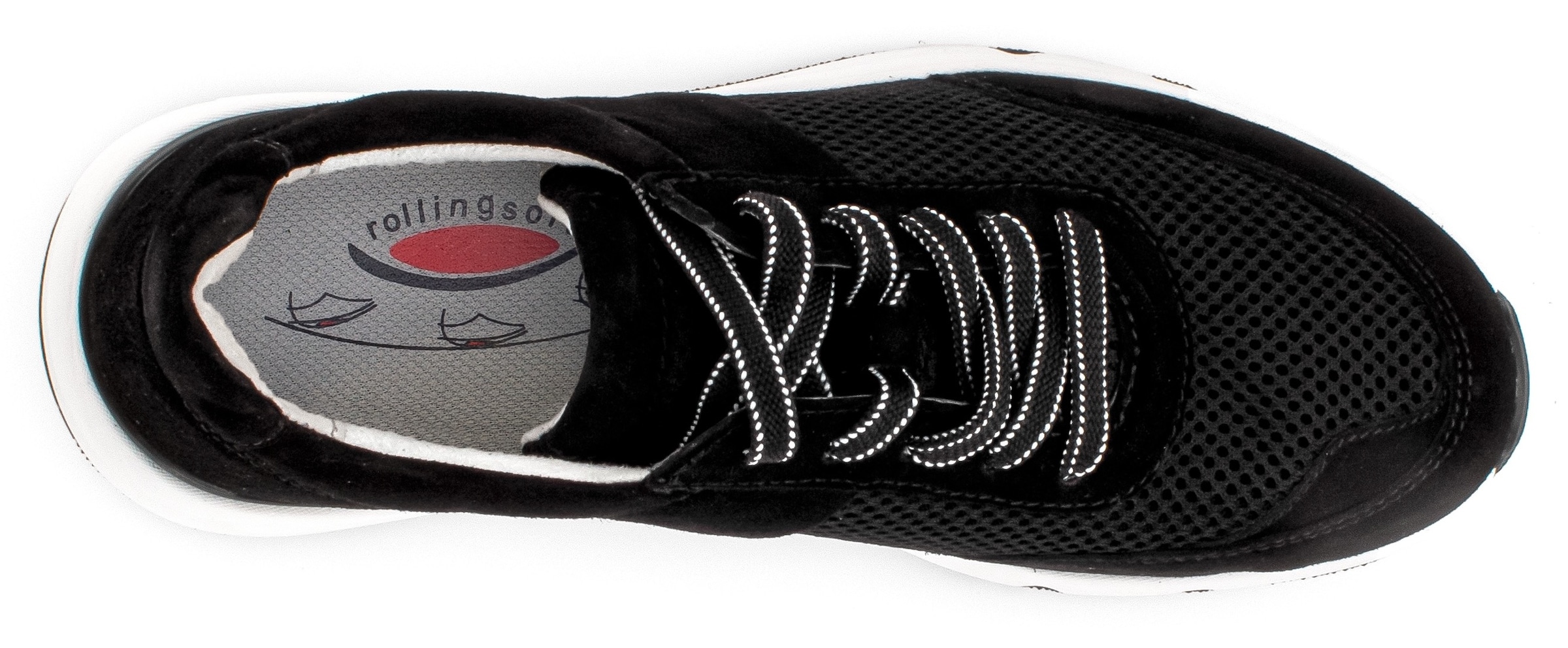 rollingsoft Keilsneaker  , Freizeitschuh, Halbschuh, Schnürschuh, Logoschriftzug an der Ferse