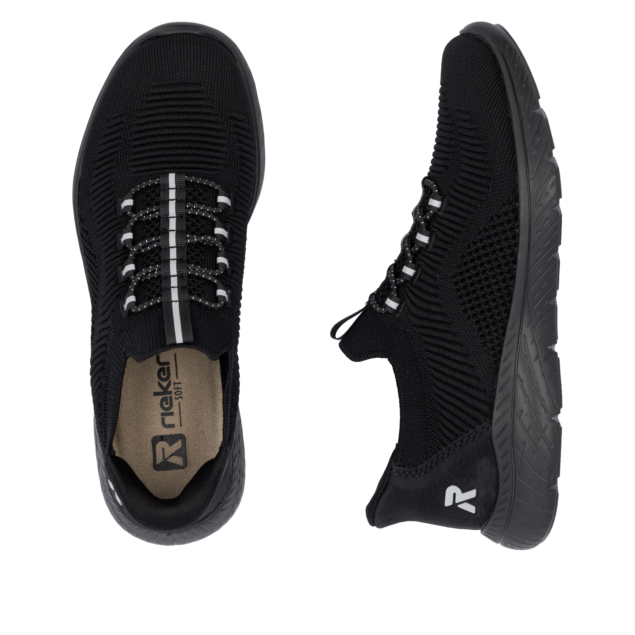 RIEKER Sport Baskets slip-on »Ready2GO«  , Halbschuh, Freizeitschuh, Slipper mit MemoSoft-Innensohle