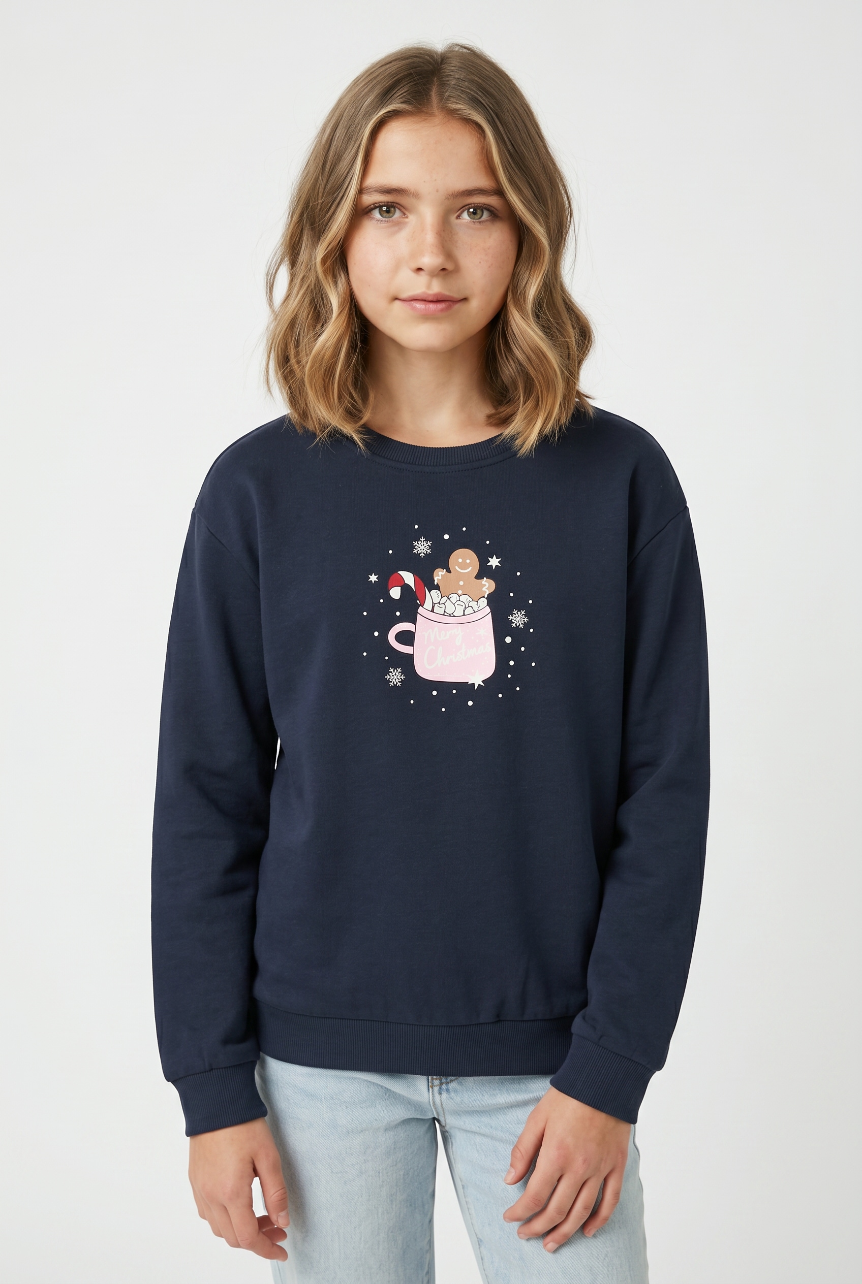 Name It Sweat-shirt »NKFVISMAS LS NREG SWEAT BRU«
