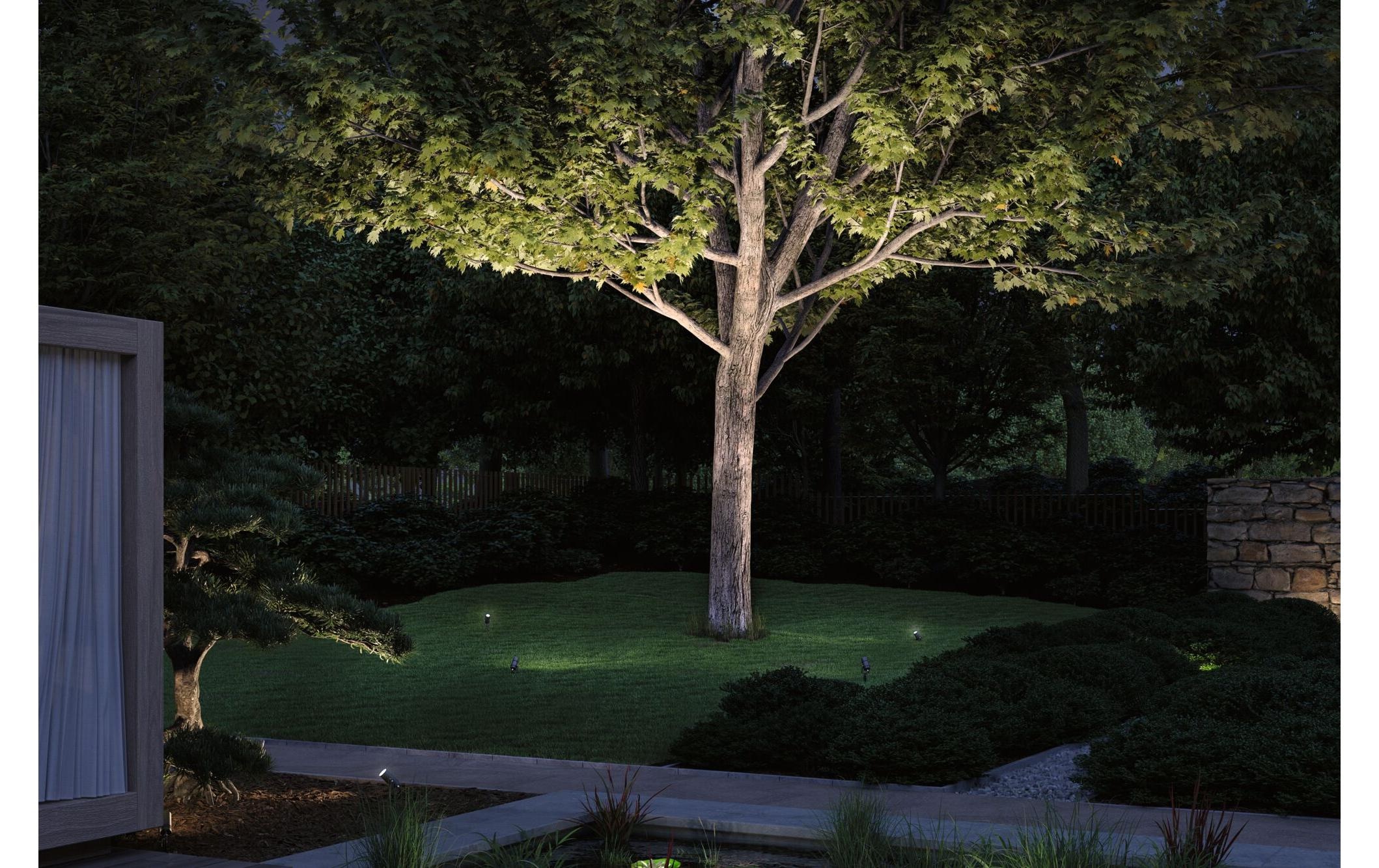 Paulmann LED Gartenstrahler »Plug&Shine« LED-Modul 1 Stk. Warmweiss LED-Modul, 12W IP65 230V 3000K Alu Grey