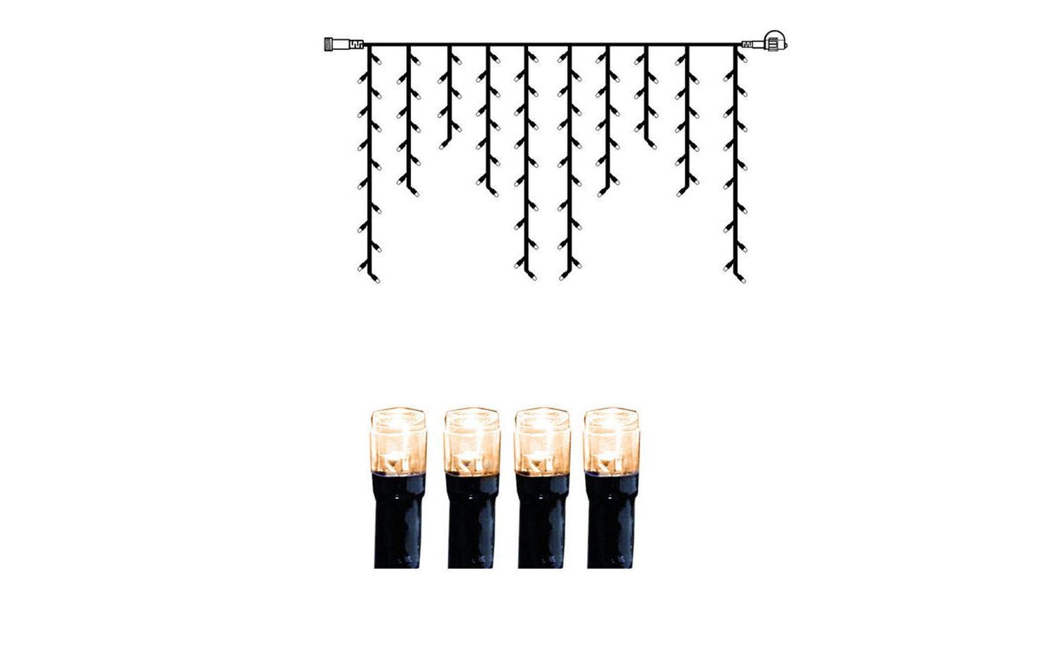 Image of STAR TRADING Lichtervorhang, 98 St.-flammig, 24V, exkl. Trafo, 20.4V Trafo = max. 1500 LED, 9.6VA Trafo: max. 700 LED bei Ackermann Versand Schweiz