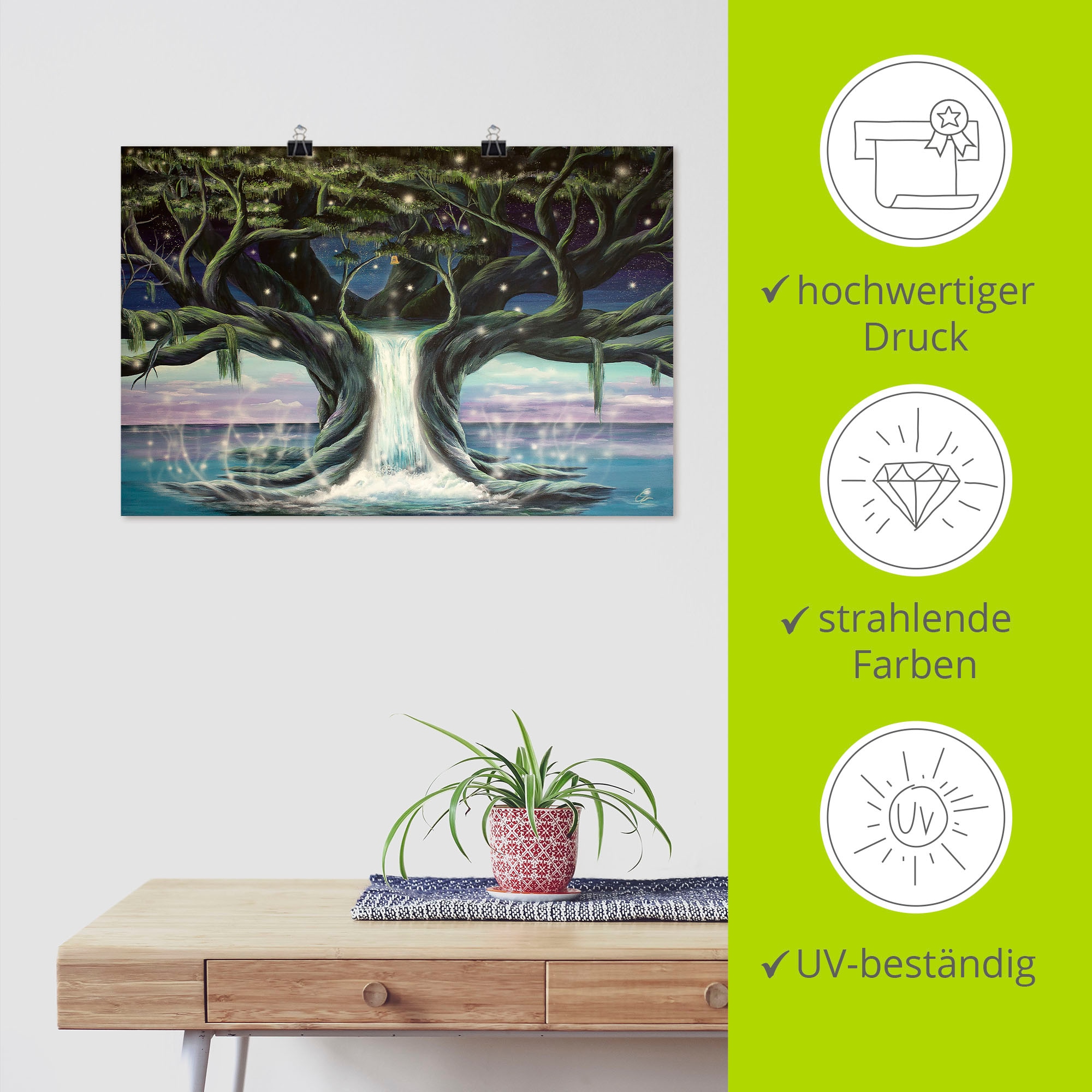 Artland Wandbild »Der Baum der Seelen«, Landschaften, (1 St.), als Leinwandbild, Poster in verschied. Grössen