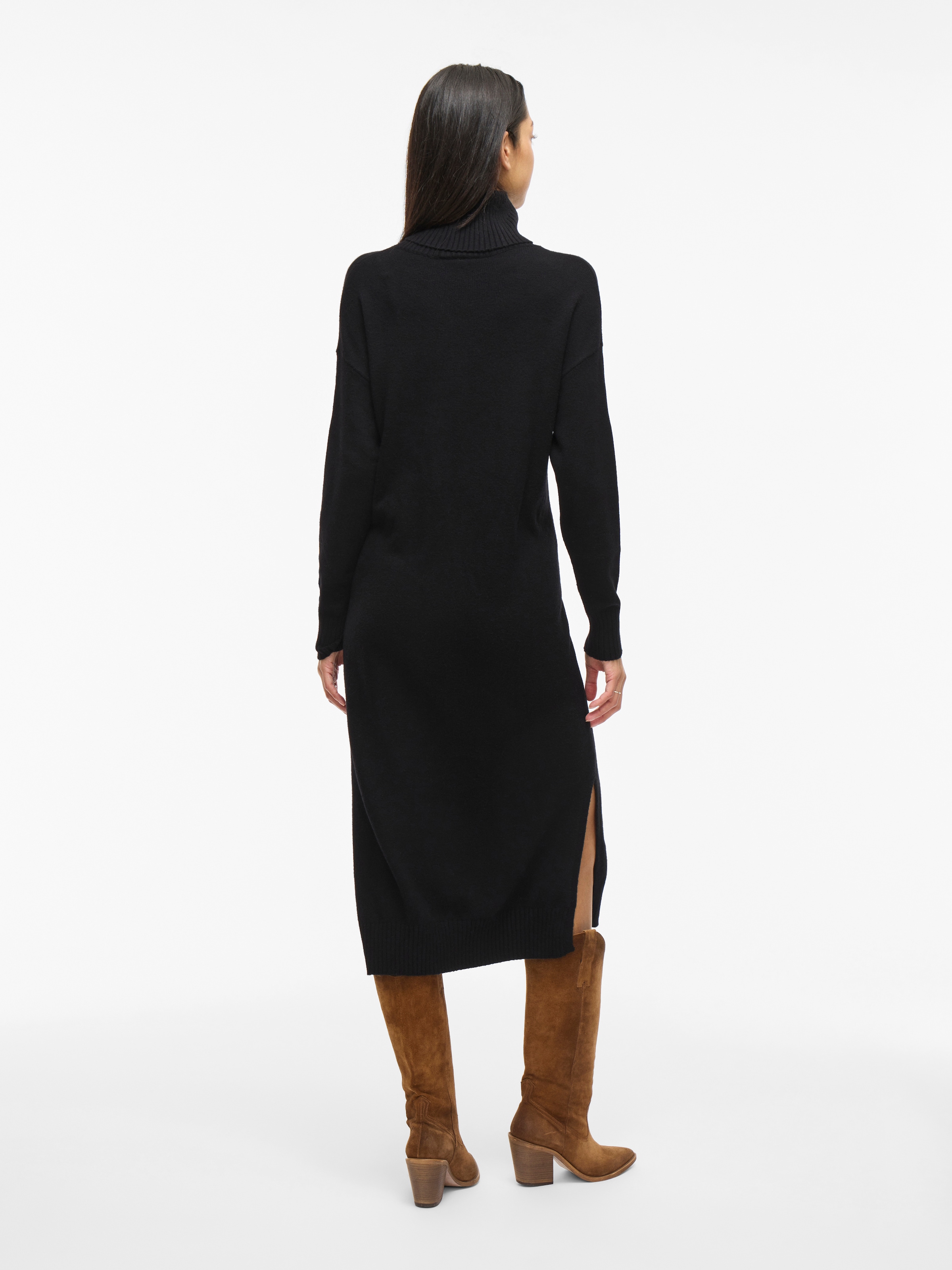 Vila Strickkleid »VIRIL ROLLNECK MIDI DRESS« mit hohem Rollkragen