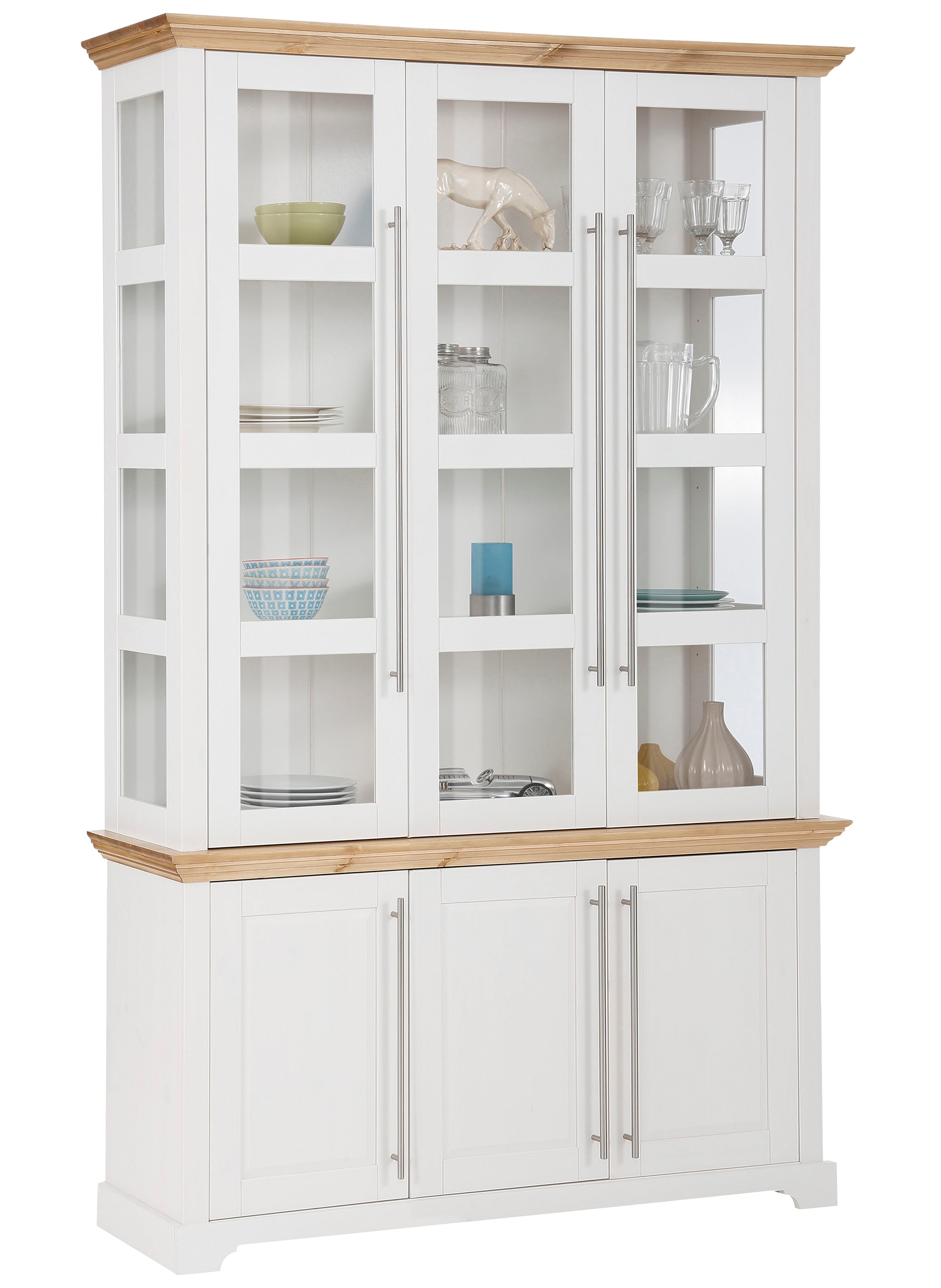 Image of GOODproduct Vitrine "Melissa" aus massiver Kiefer, FSC zertifiziert, Breite 132 cm