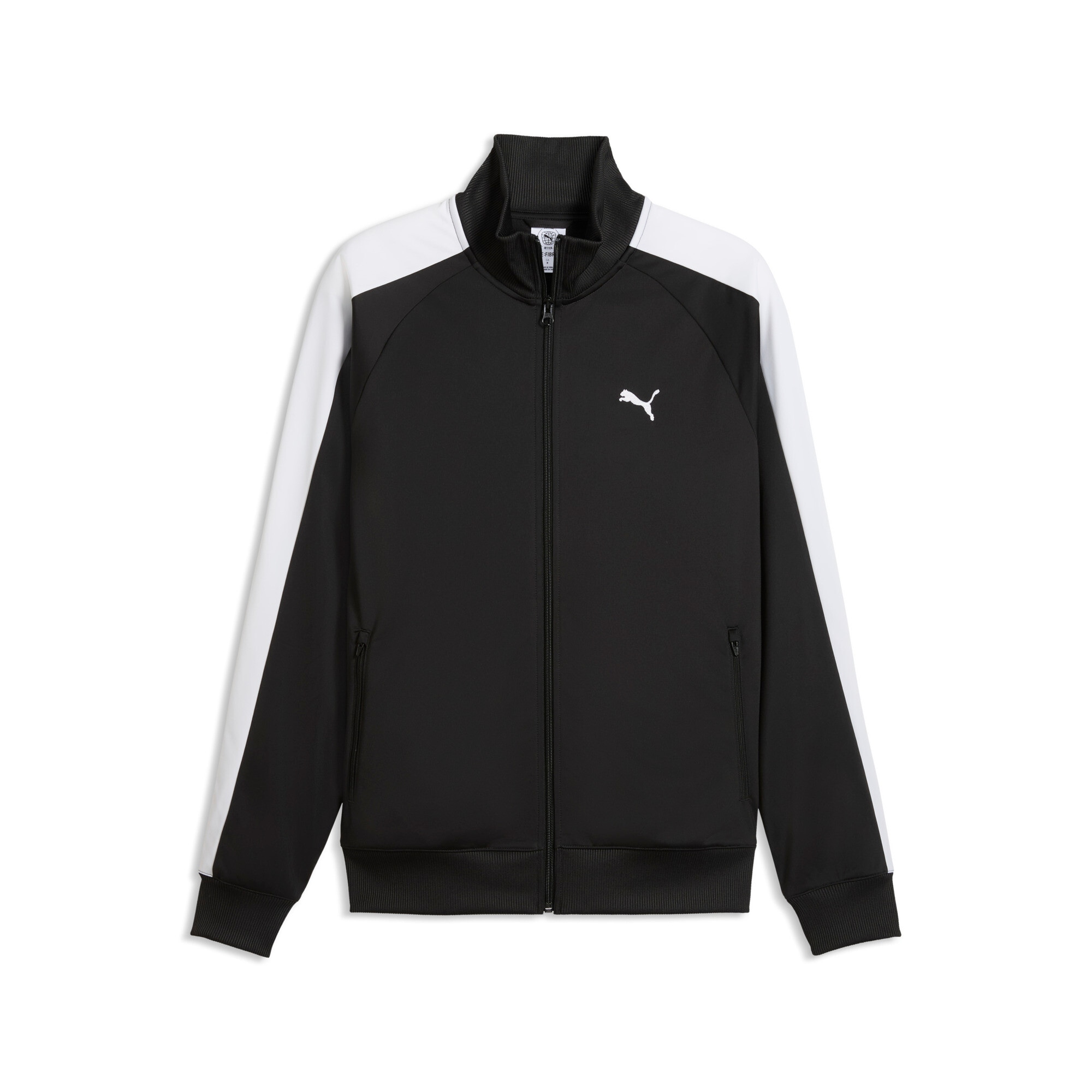 PUMA Veste d'entraînement »T7 FOUNDATION POLY TRACK JACKET« sans capuche col montant, poches zippées, Regular Fit