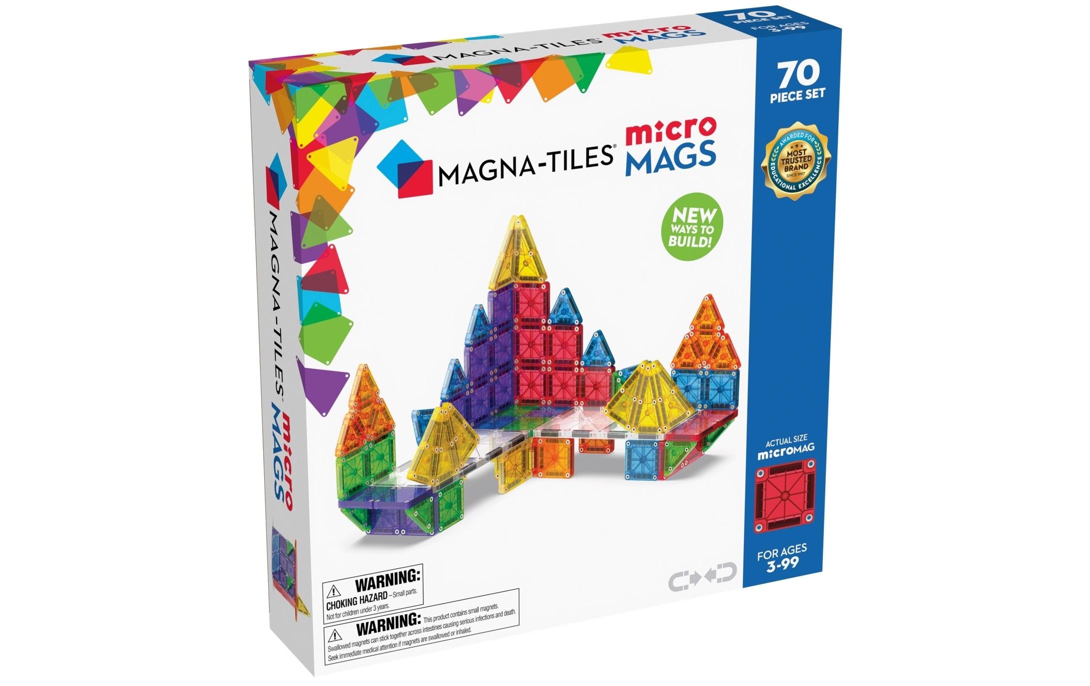 Spielbausteine »Magna-Tiles microMAGS Deluxe 70-teilig«, (70 St.)