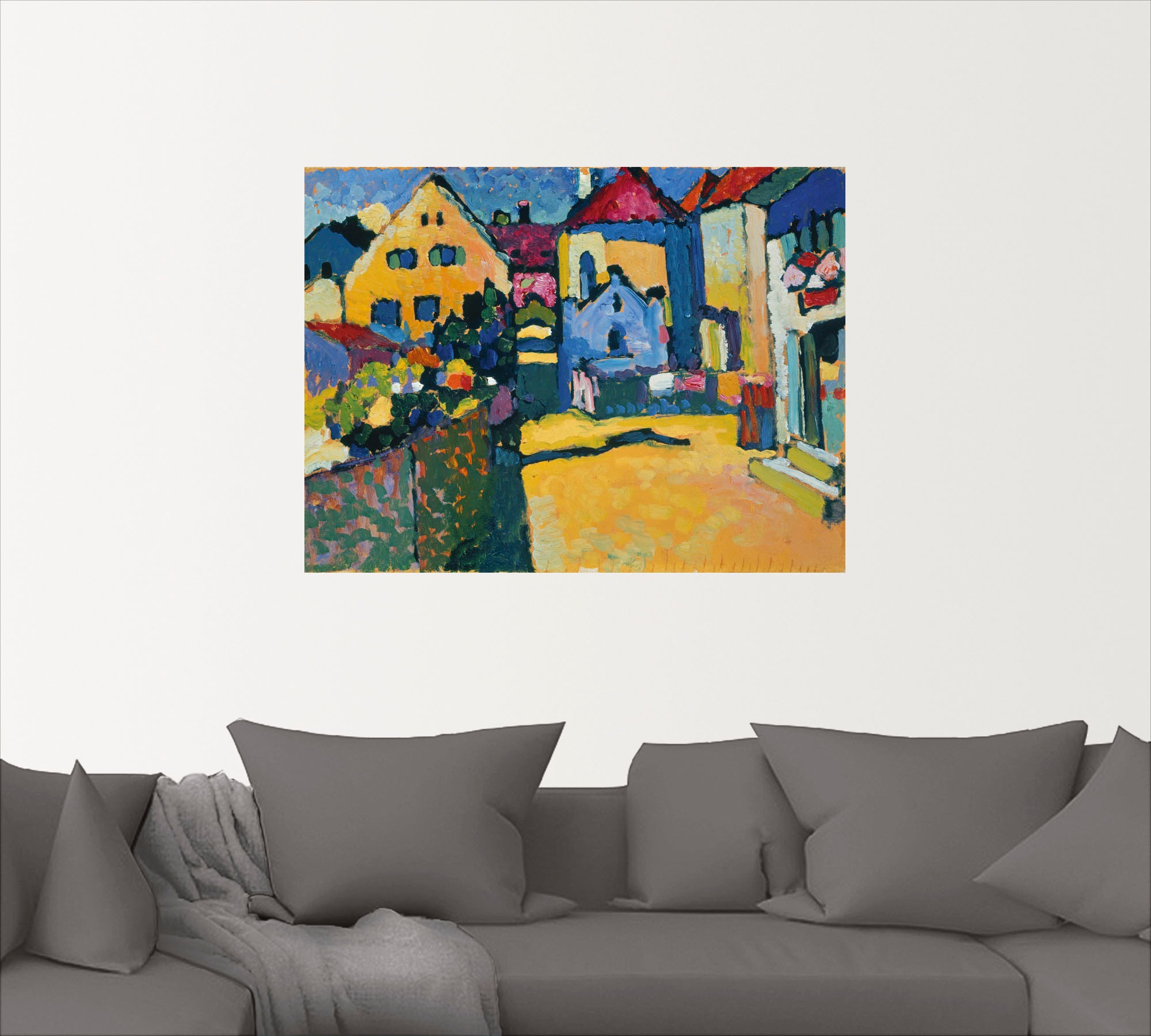 Artland Wandbild »Grüngasse in Murnau. 1909«, Europa, (1 St.), als Leinwandbild, Poster, Wandaufkleber in verschied. Grössen
