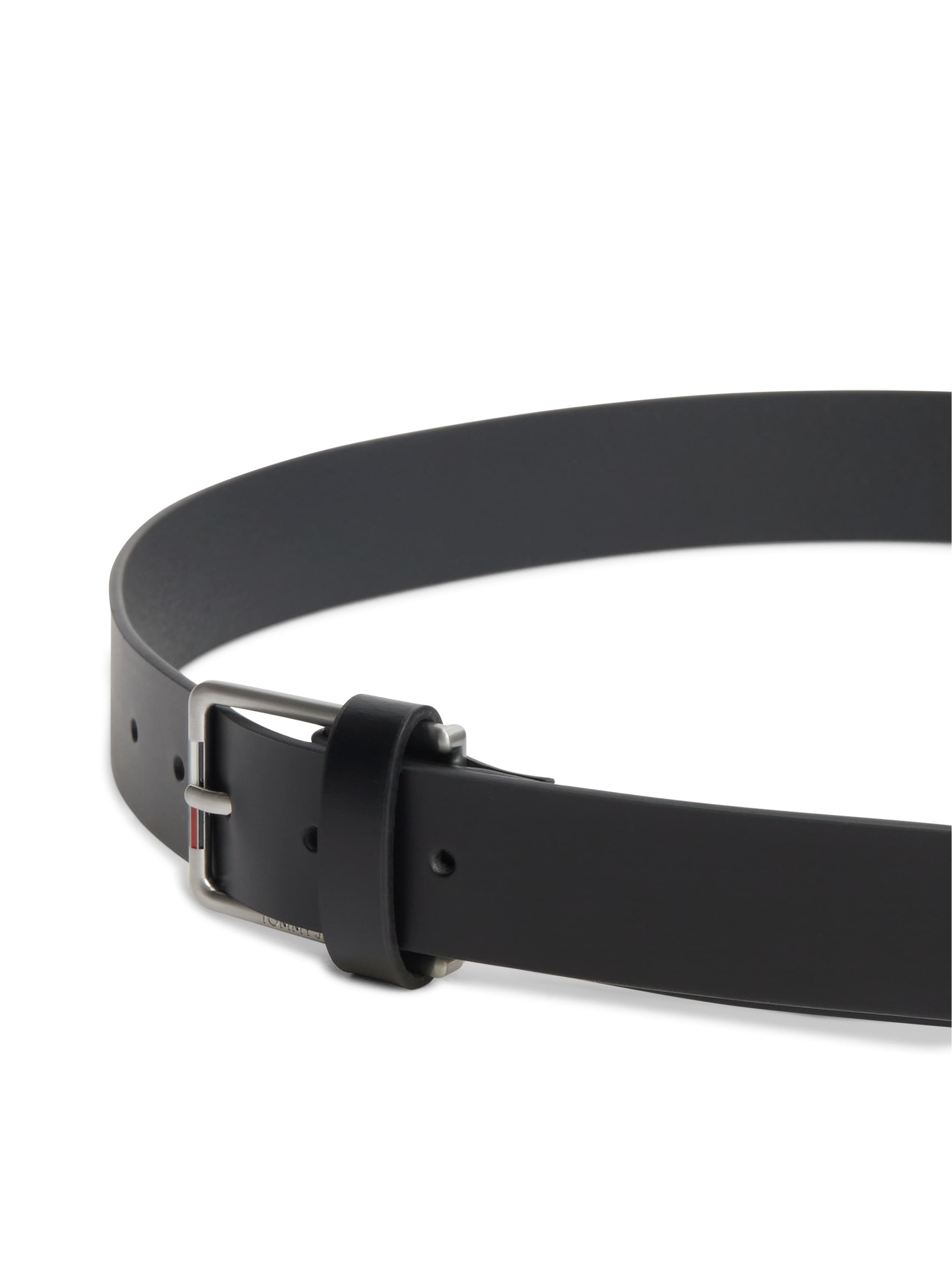 Tommy Jeans Ceinture en cuir »TJM AUSTIN 3.5« taille réglable avec détails d’étiquette sur la boucle
