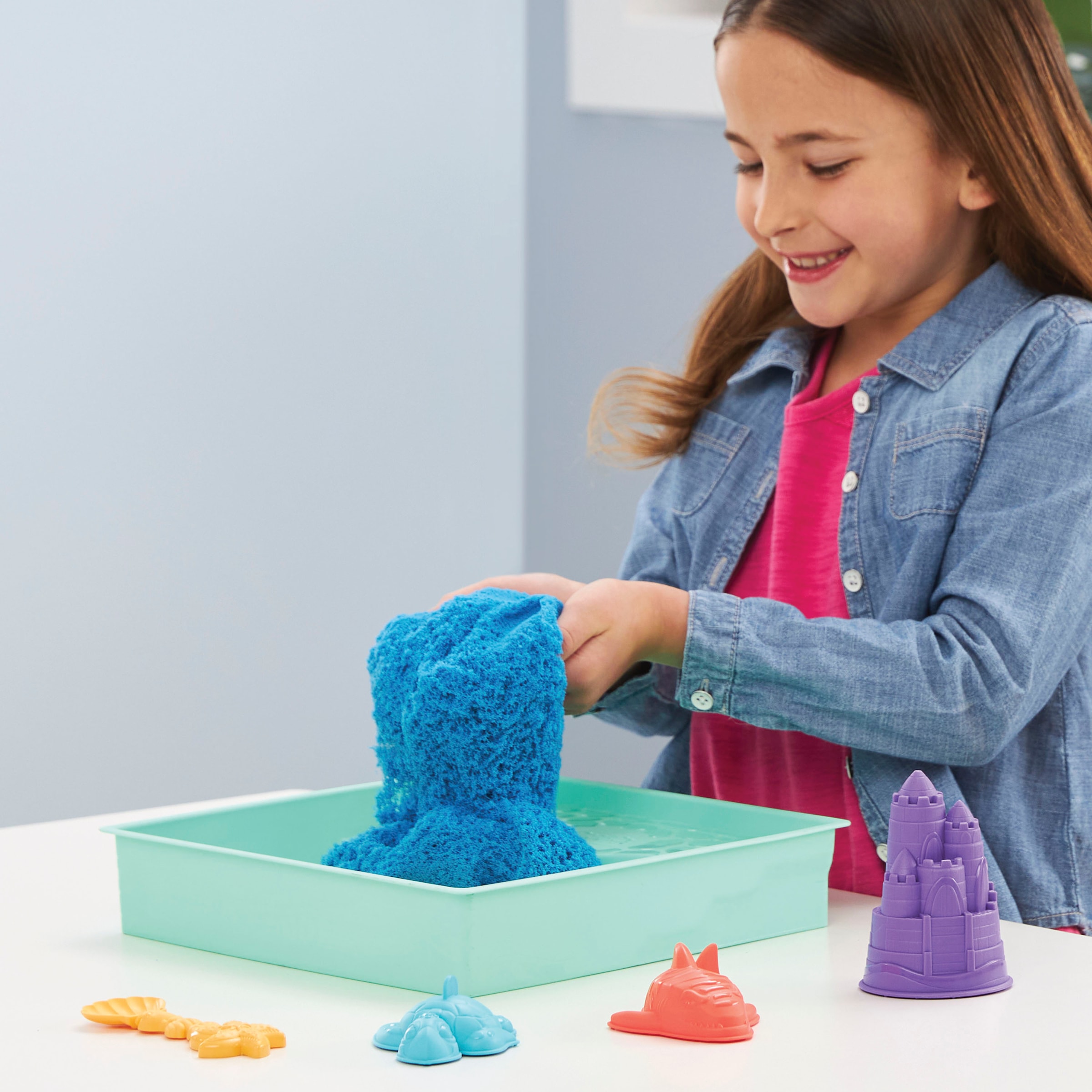 Spin Master Set créatif »Kinetic Sand - Box 454 g - Blau«