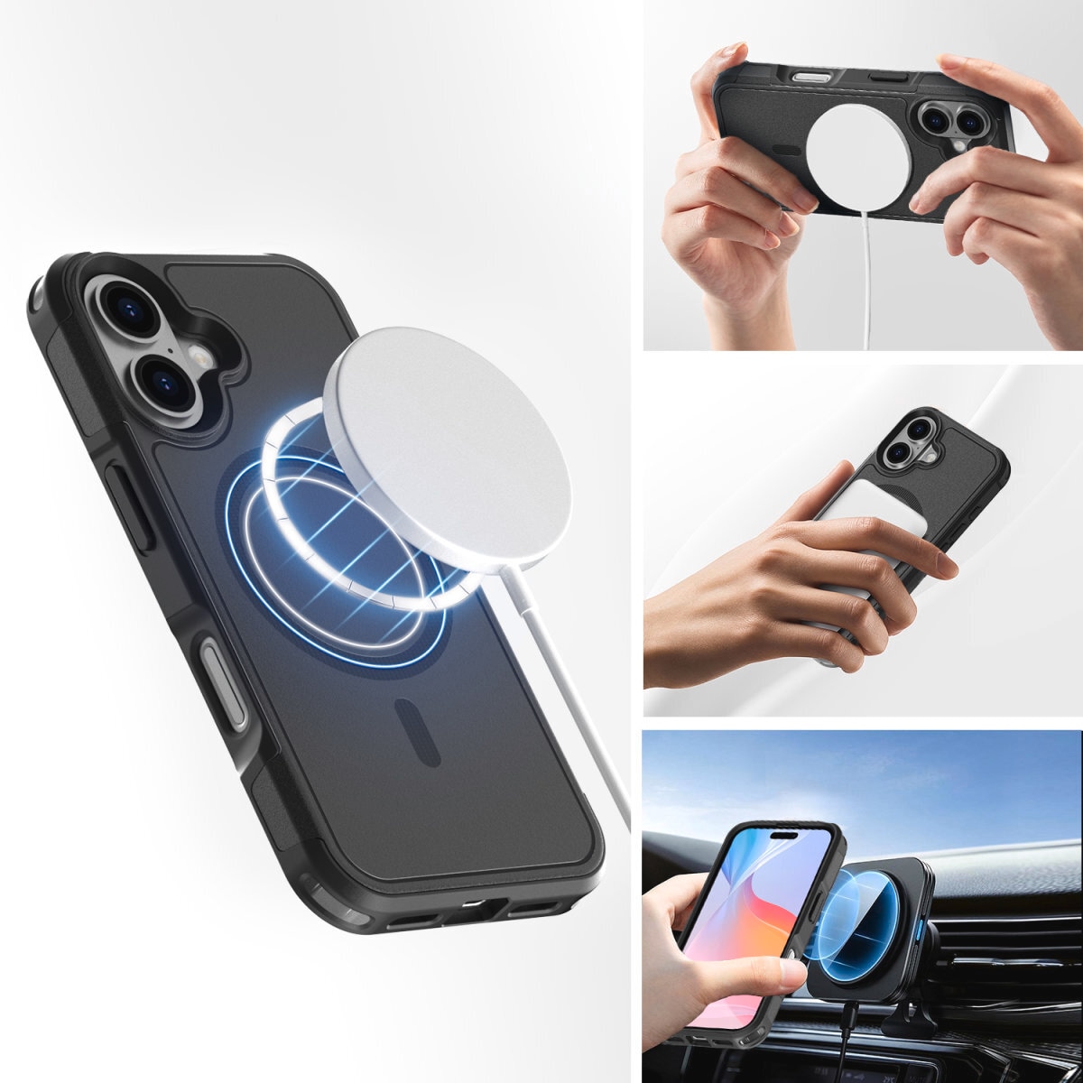 4smarts Handyhülle »Defend Case für Apple iPhone 16«, Backcover, Schutzhülle, Handyschutzhülle, Case, Schutzcase, stossfest