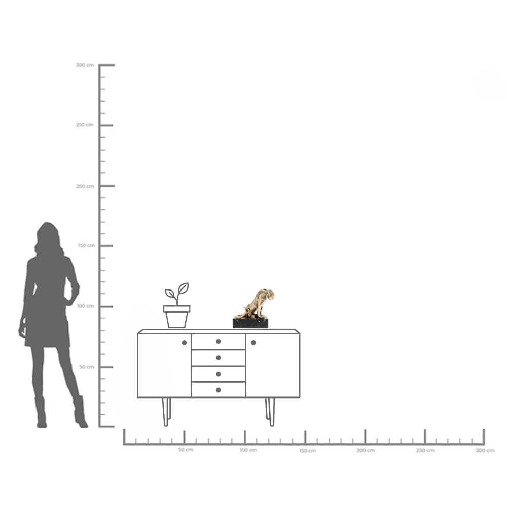 Kare Design Dekofigur »Deko Figur Lion on Marble 34cm«