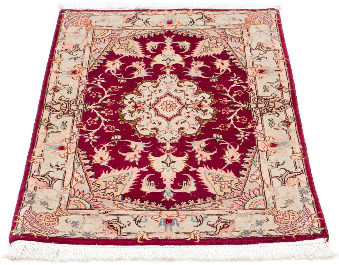 Image of morgenland Hochflor-Läufer »Yalameh Medaillon Rosso scuro 382 x 83 cm«, rechteckig, 1 mm Höhe, Unikat mit Zertifikat bei Ackermann Versand Schweiz