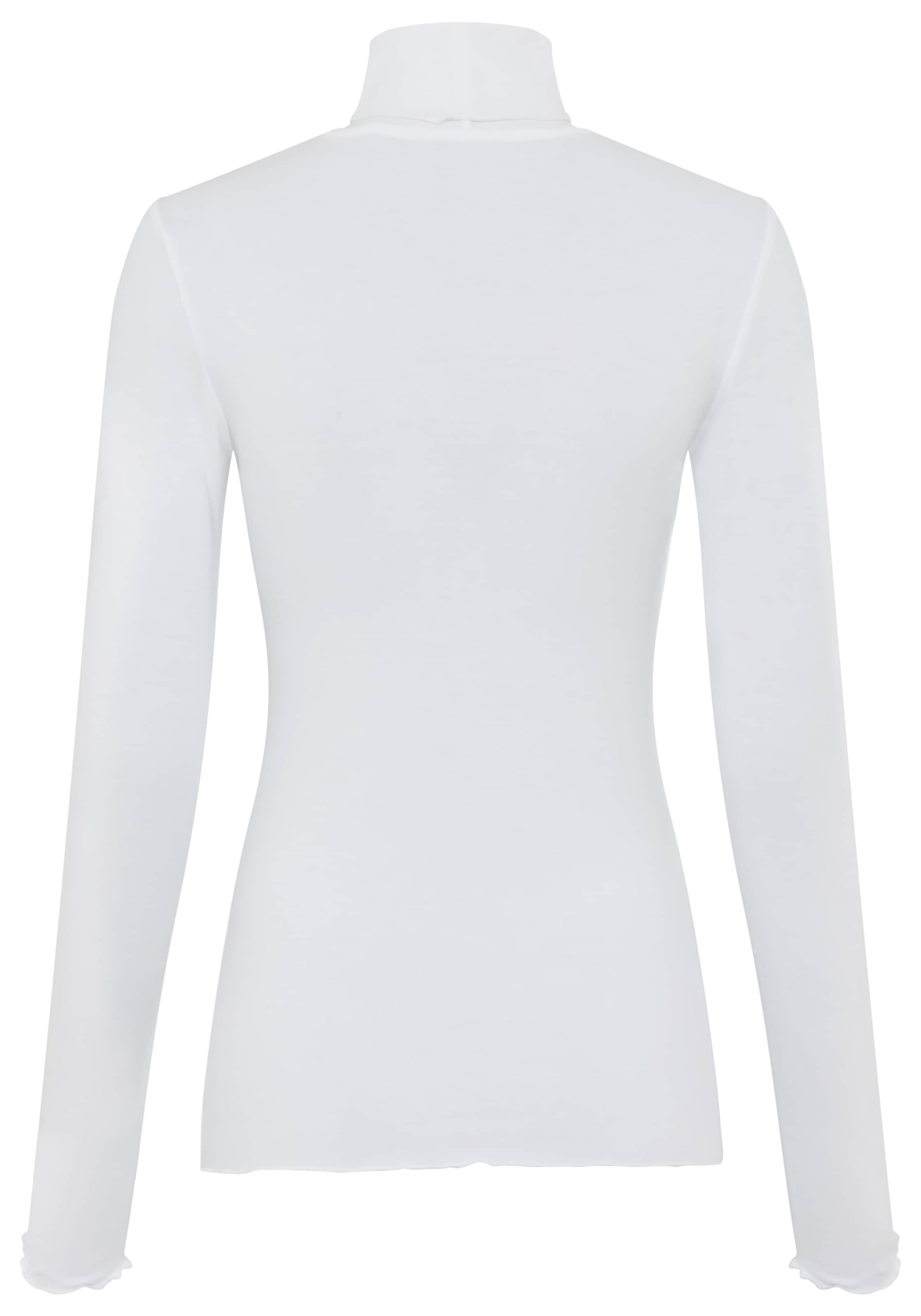 Flashlights Longsleeve mit Rollkragen, elastischer Jersey, Babylock Saum