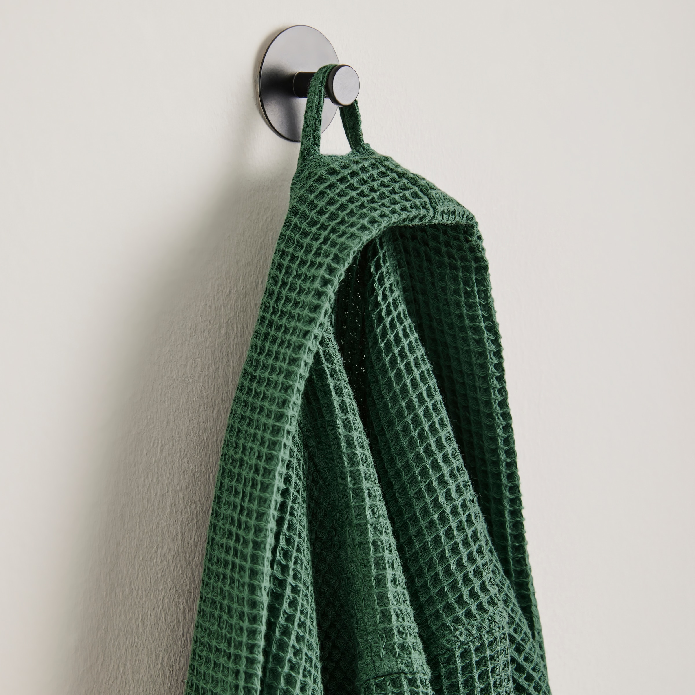 my home Peignoir de bain unisexe »Inga, Waffelpiqué, ideal für Sauna & Spa, Hotelbademantel« 1 cuis tlg., kleines Packmass, Taschen, Damen & Herren, S-3XL, Morgenmantel