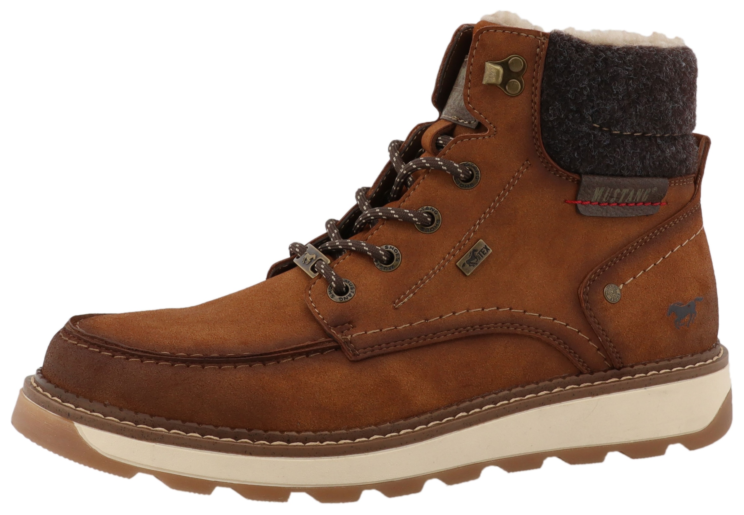 Image of Mustang Shoes Winterstiefelette "Elio" Schnürstiefelette, Winterstiefelette mit Warmfutter
