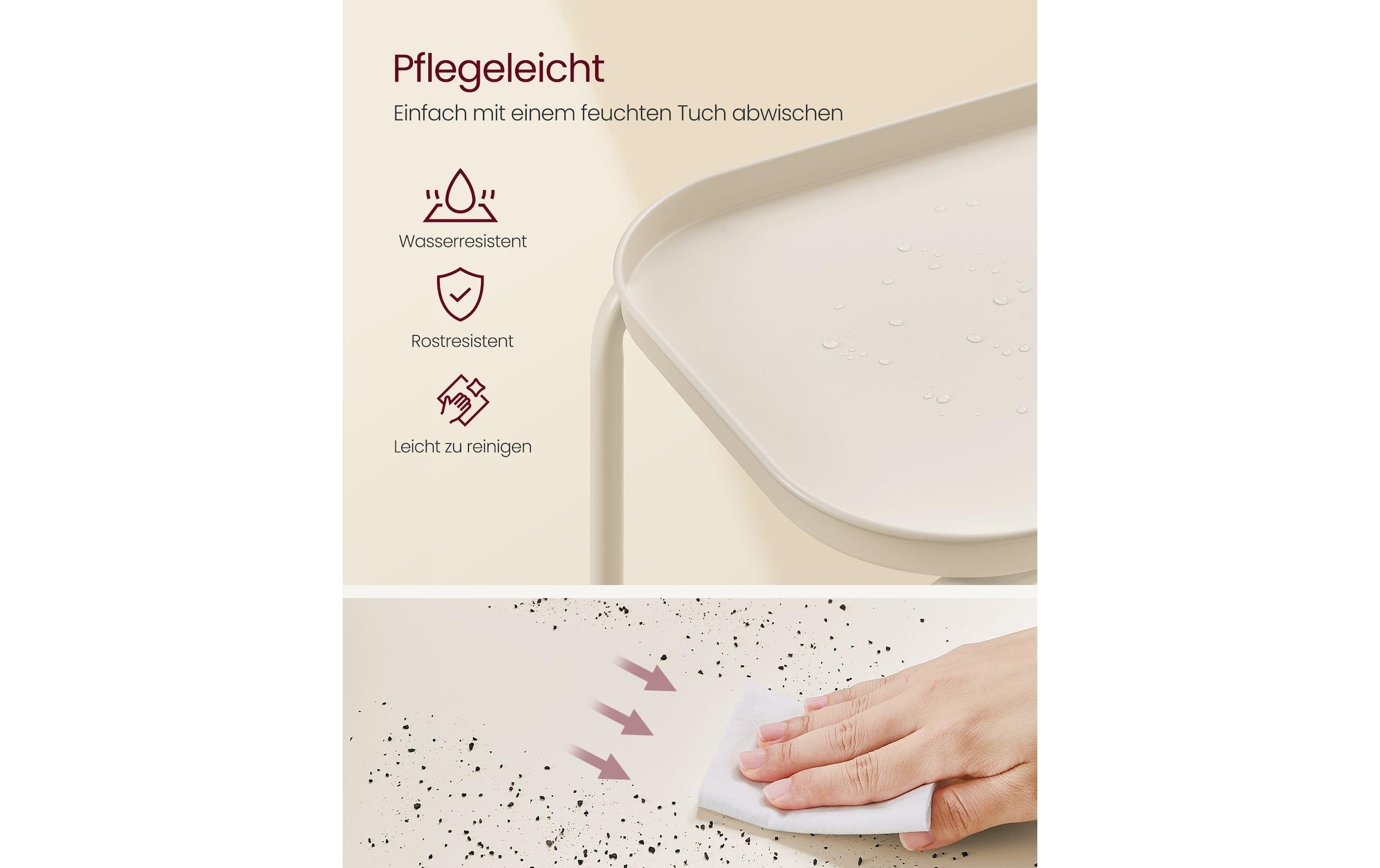 VASAGLE Beistelltisch »40 x 30 x 56 cm«