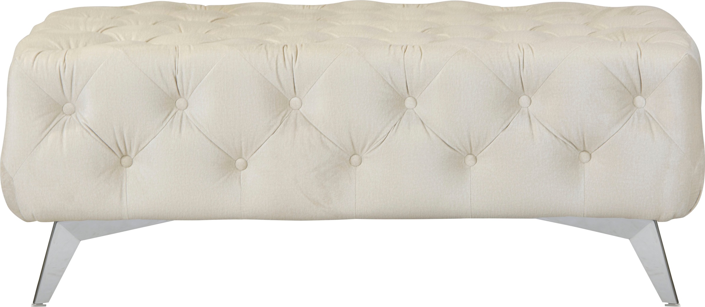 Home affaire Tabouret rembourré »Amaury« Chesterfield-Optik, Breite 120cm, Fussfarbe wählbar