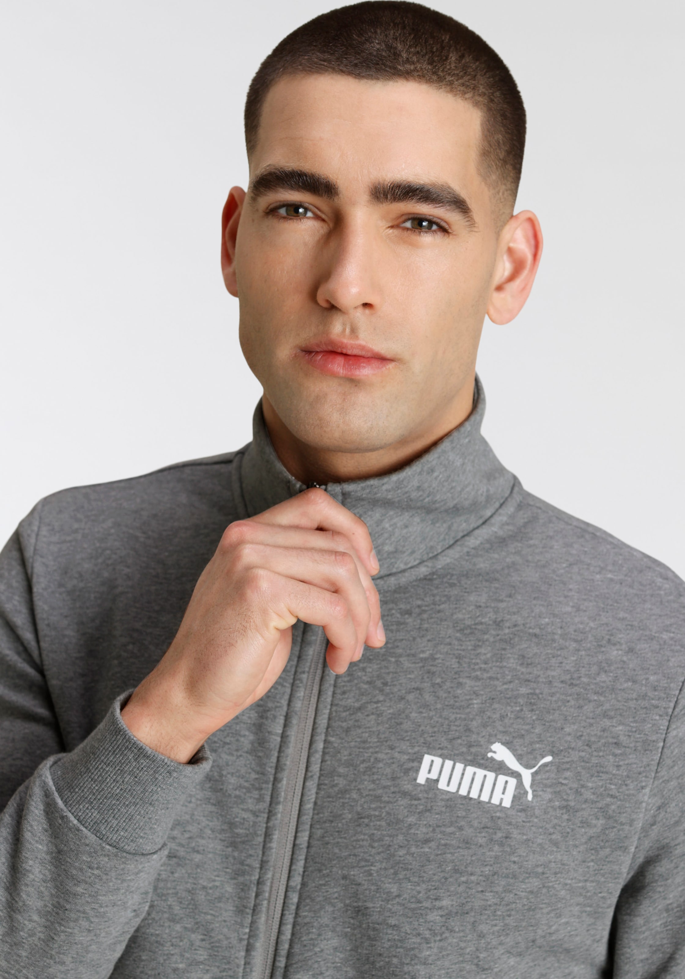 PUMA Trainingsanzug »CLEAN SWEAT SUIT TR«, (2 tlg.)