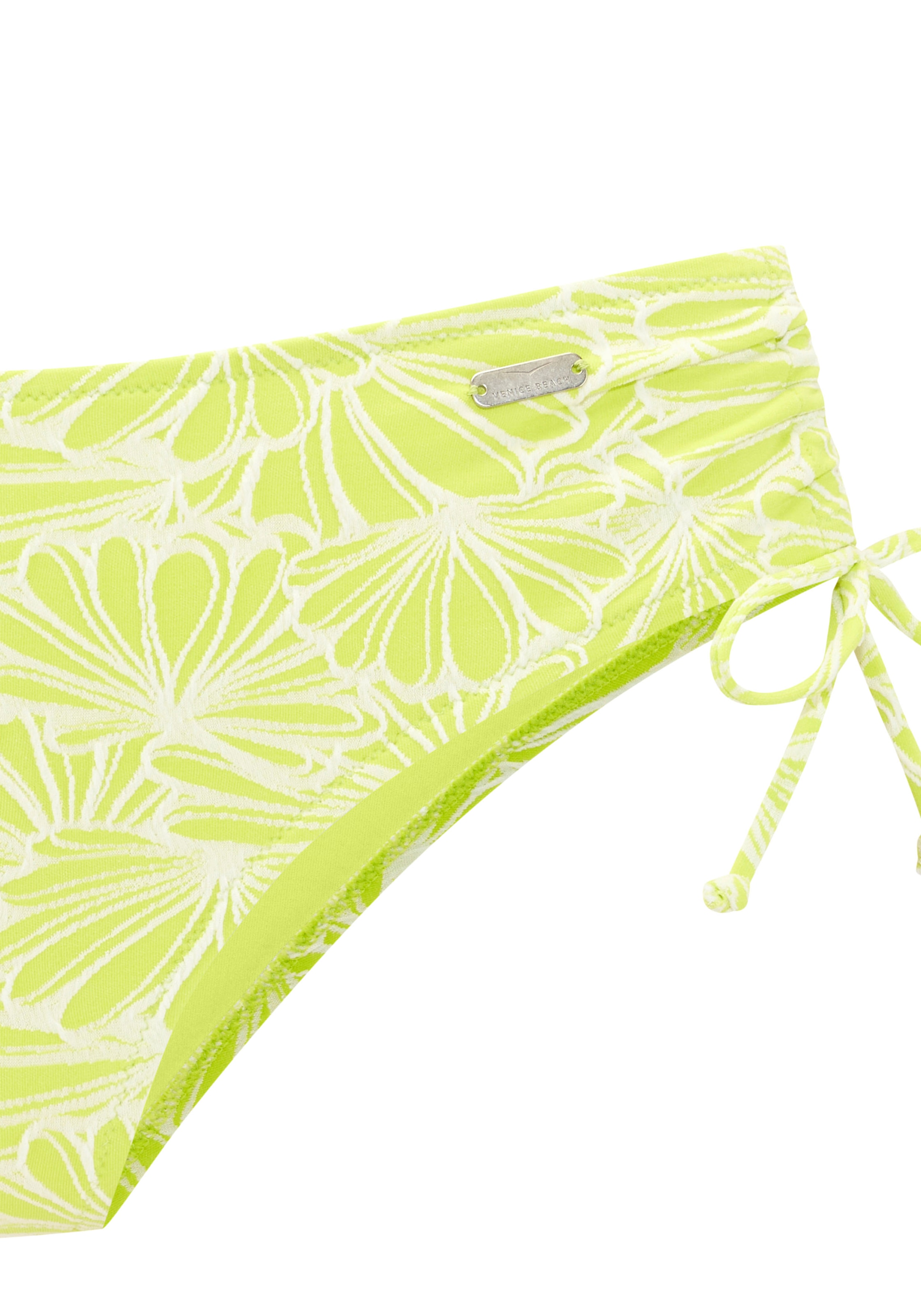 Venice Beach Pantalon de bikini »Peony« in höherer Schnittform und modischer Strukturware