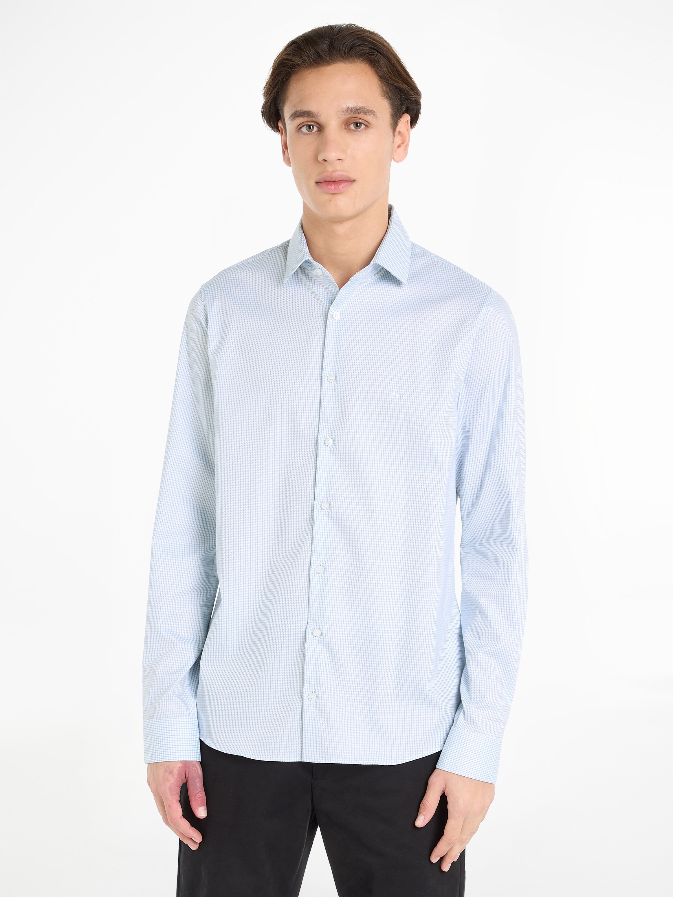 Langarmhemd »STRETCH COLLAR CHECK SLIM SHIRT«