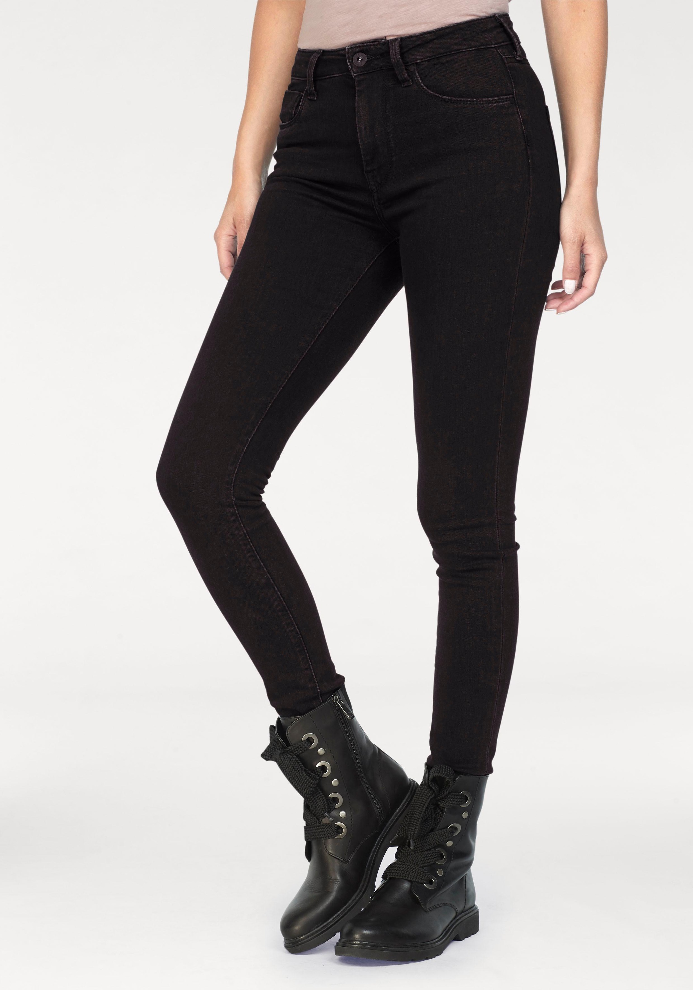 Image of Pepe Jeans Röhrenjeans »REGENT«, (1 tlg.), Skinny Passform mit hohem Bund in seidig bequemem Stretch Denim bei Ackermann Versand Schweiz