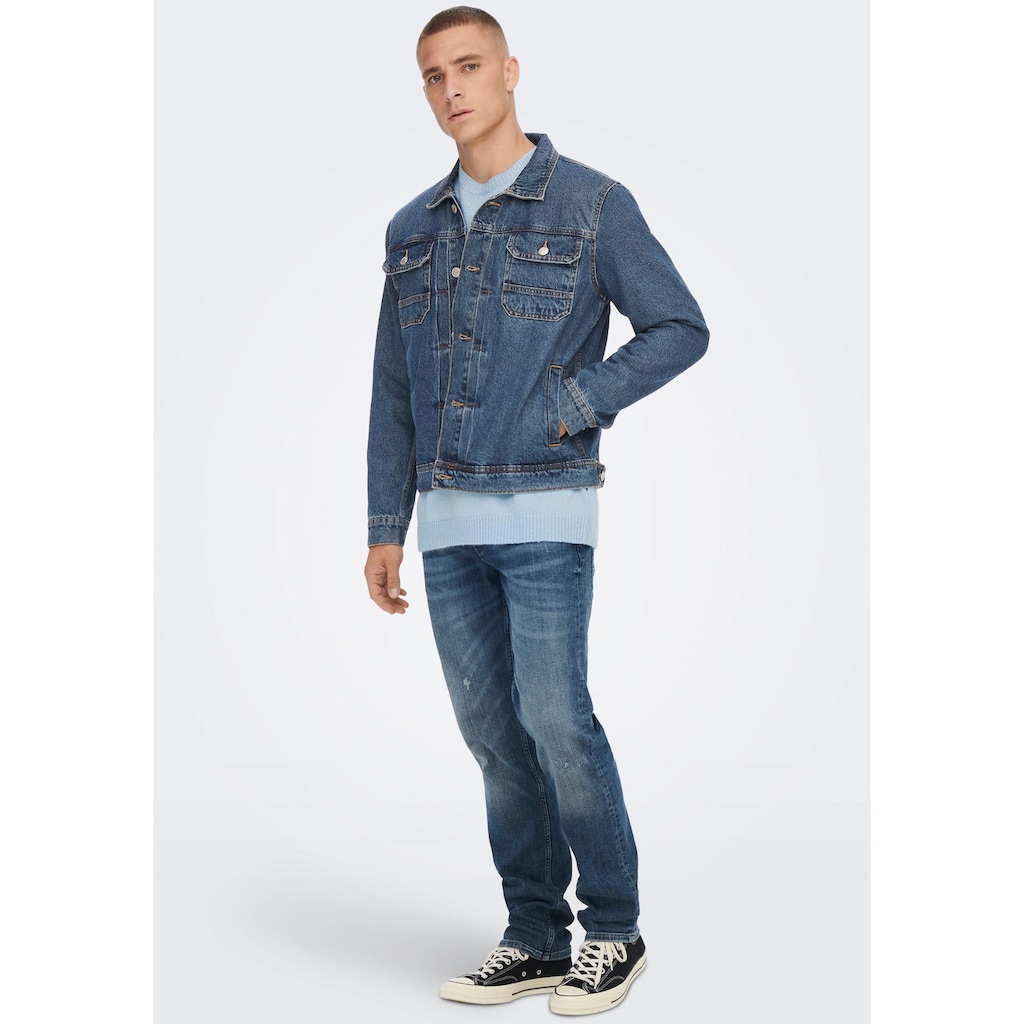 ONLY & SONS Jeansjacke »ONSDUKE M. BLUE 3518 JACKET«