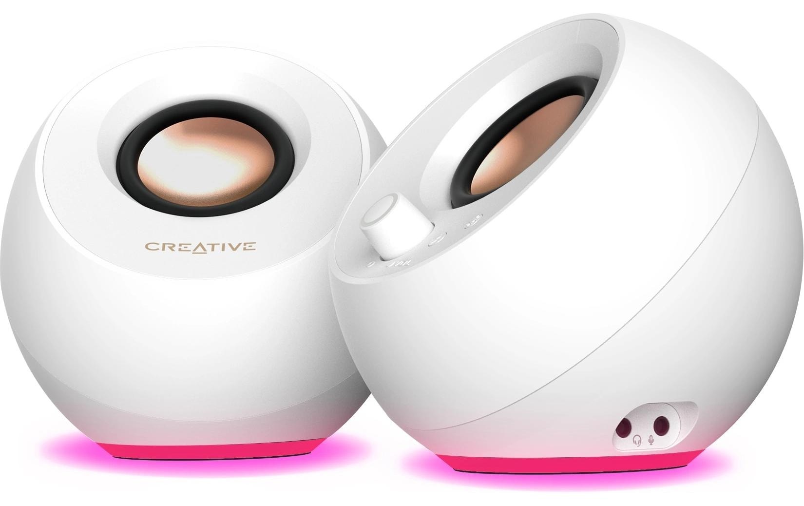 Creative Haut-parleurs pour PC »Pebble Pro, 2.0, Bluetooth 5.3, USB Audio, RGB« ( ) entrée AUX 3,5 mm