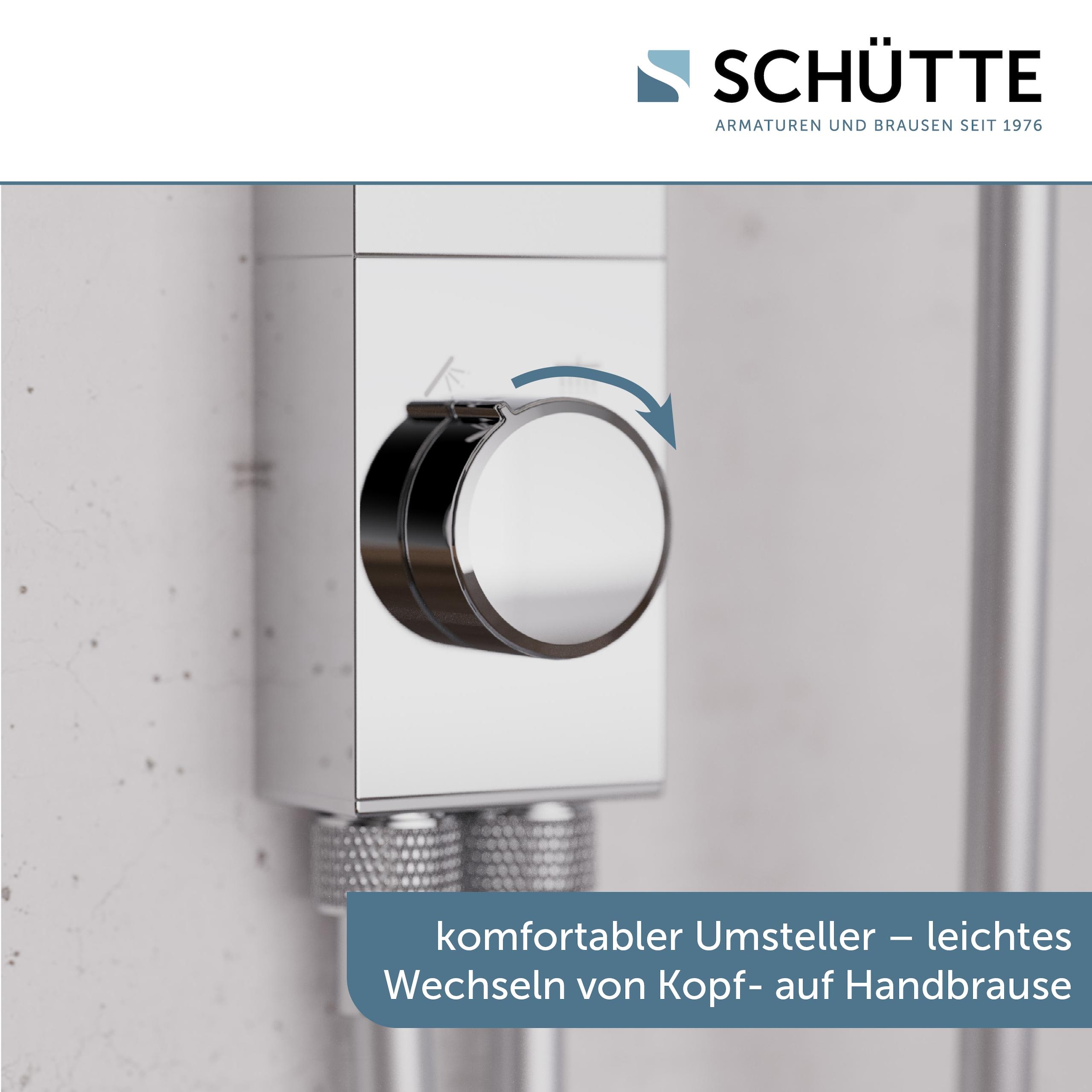 Schütte Brausegarnitur »LA PALMA« Komplett-Set,  Regendusche, mit Antikalk-Beschichtung, wassersparend