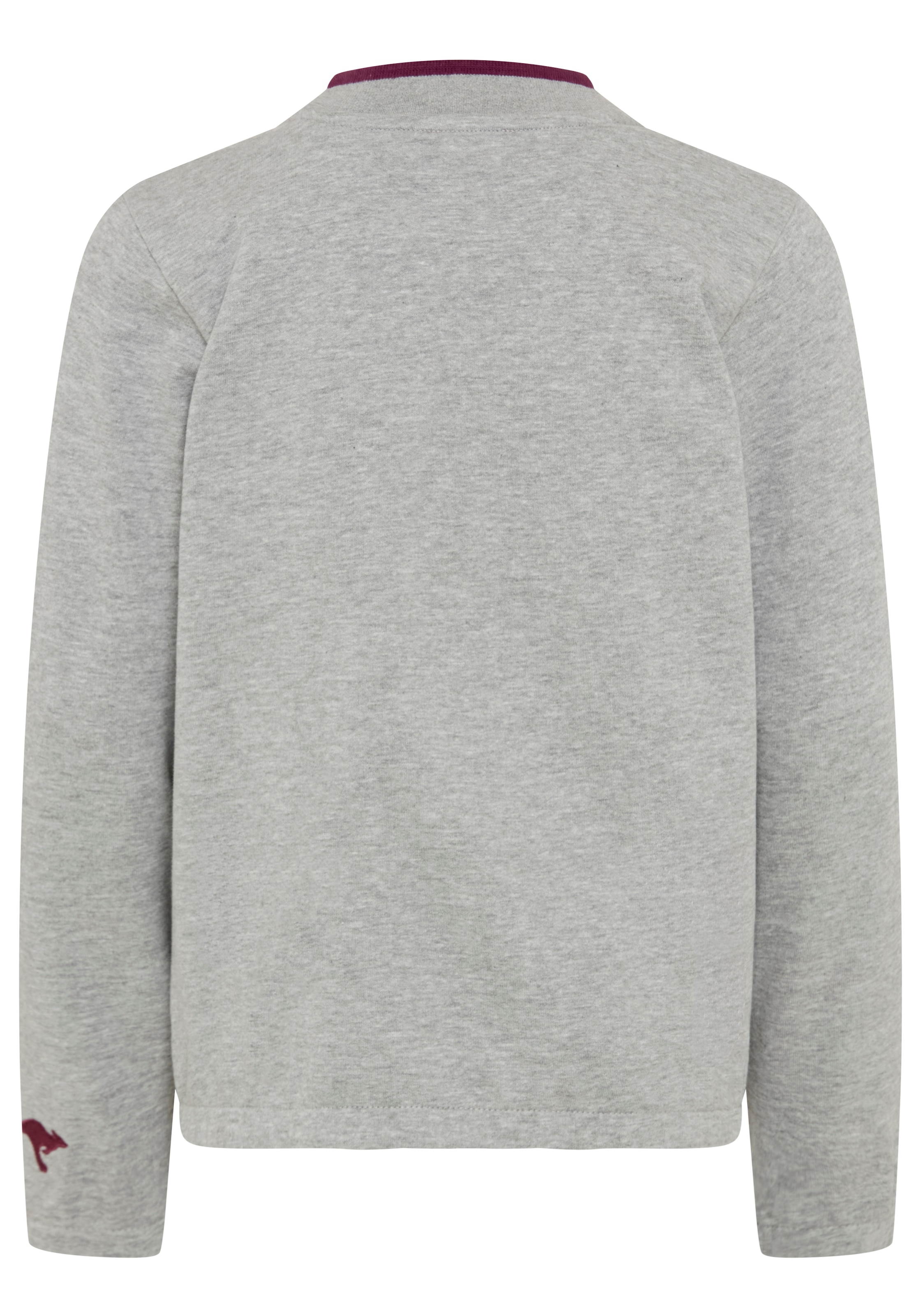 KangaROOS Veste sweat »Modische KangaROOS Sweatjacke mit kontrastfarbigen Ringel im Bündchen« Veste sweat à la mode, coupe longueur hanches, avec fermeture éclair