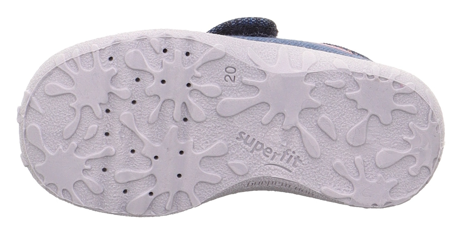 Superfit Chausson »SPOTTY , WMS: mittel«  Chaussure de maternelle avec fermeture velcro, gabarit de taille à télécharger